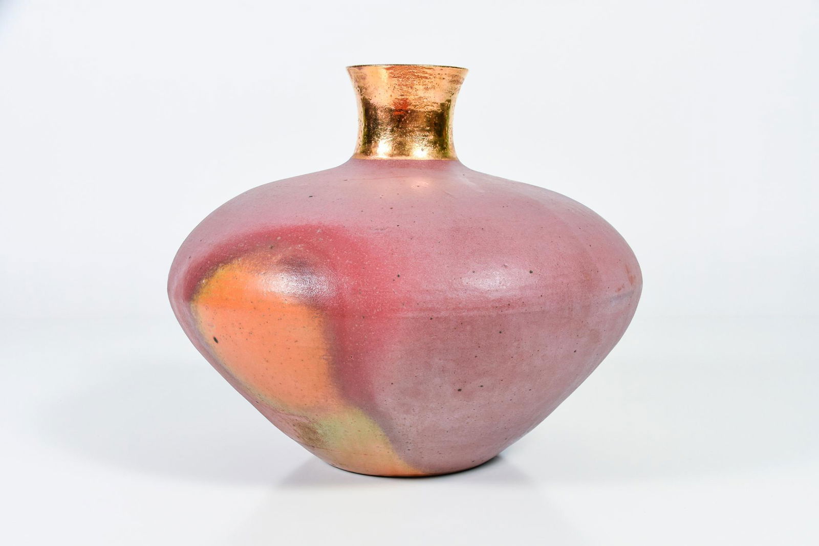 Large Raku Pottery Vase Pot (1 of 4)