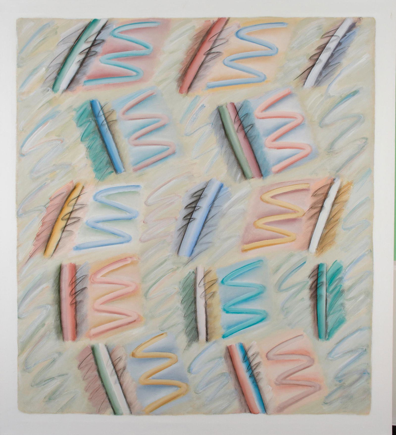 Alice Phillips Acrylic on Canvas "Oblique Line Series (1 of 8)
