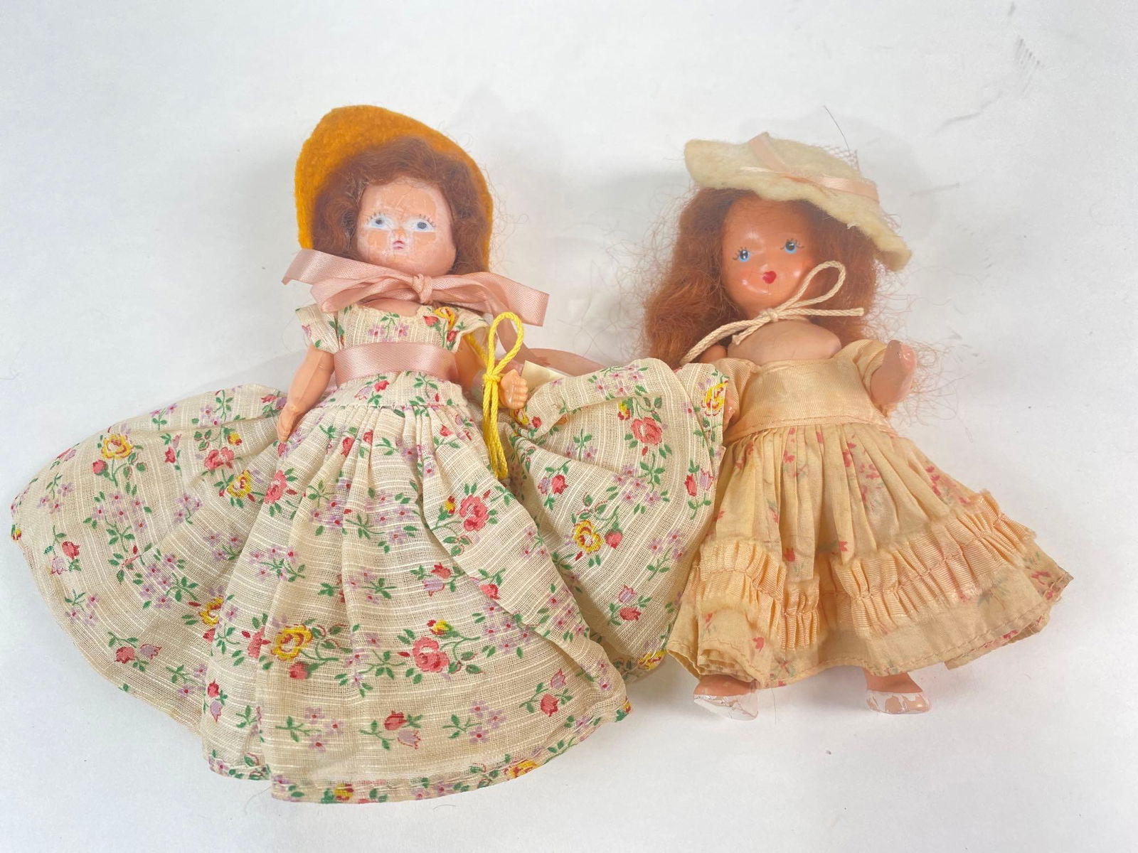 Set of (2) 5 inch hard plastic storybook dolls (1 of 3)