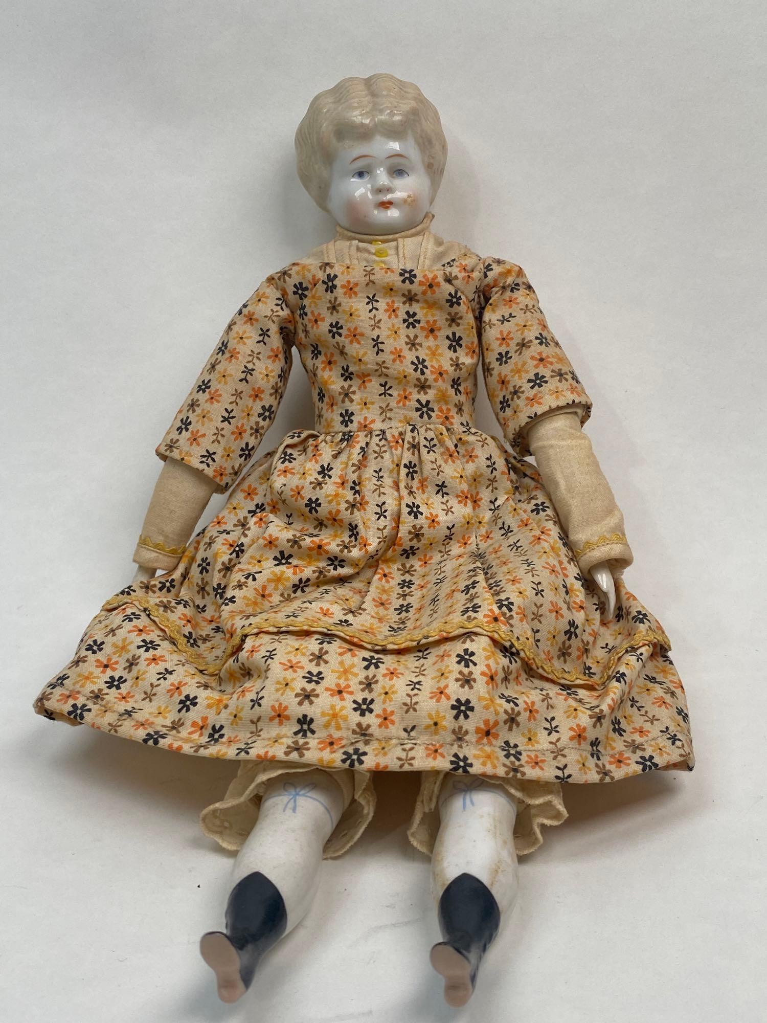 China head and cloth doll 13 inch (1 of 5)