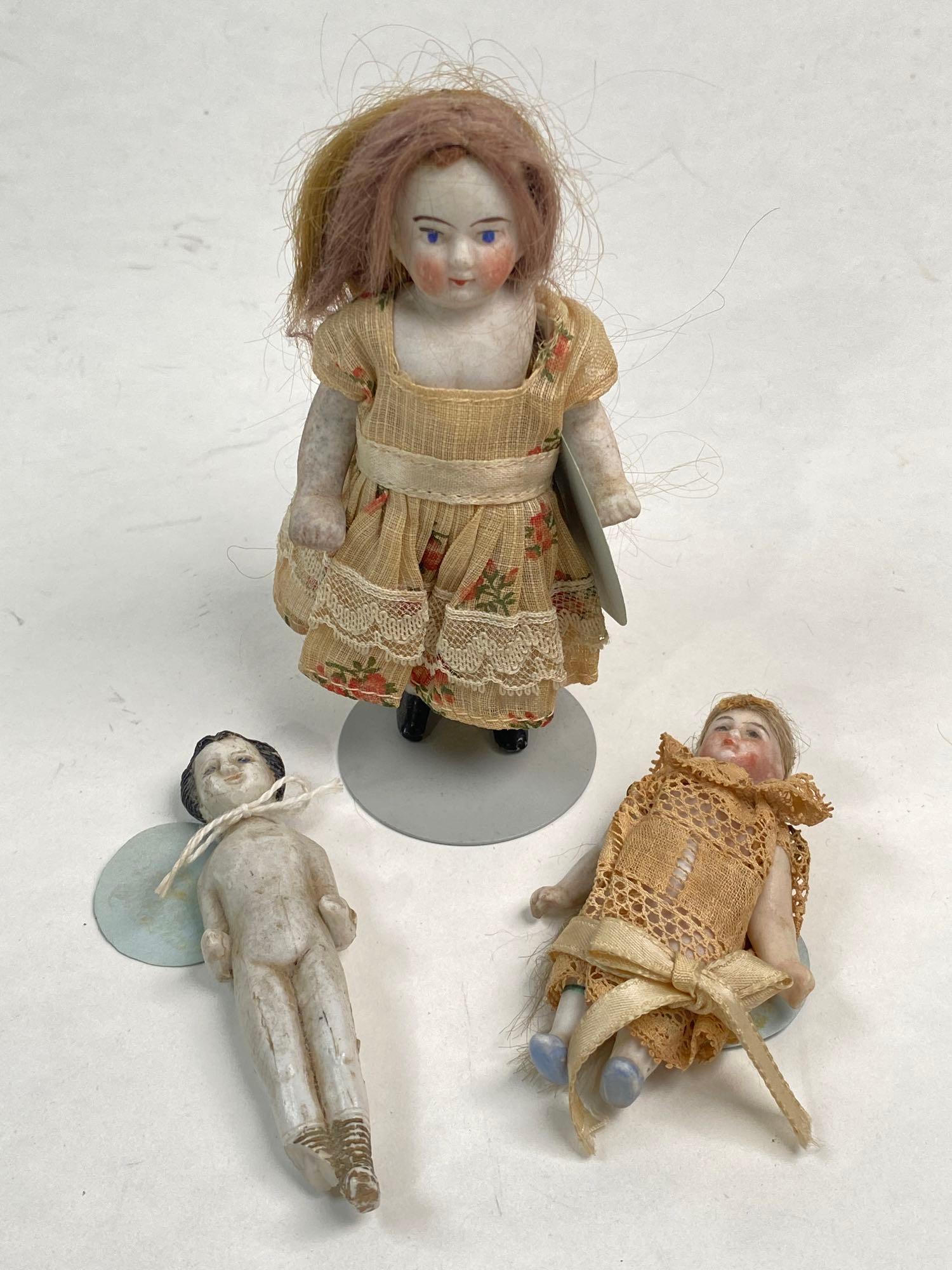 (3) Frozen Charlotte Type Dolls (1 of 5)