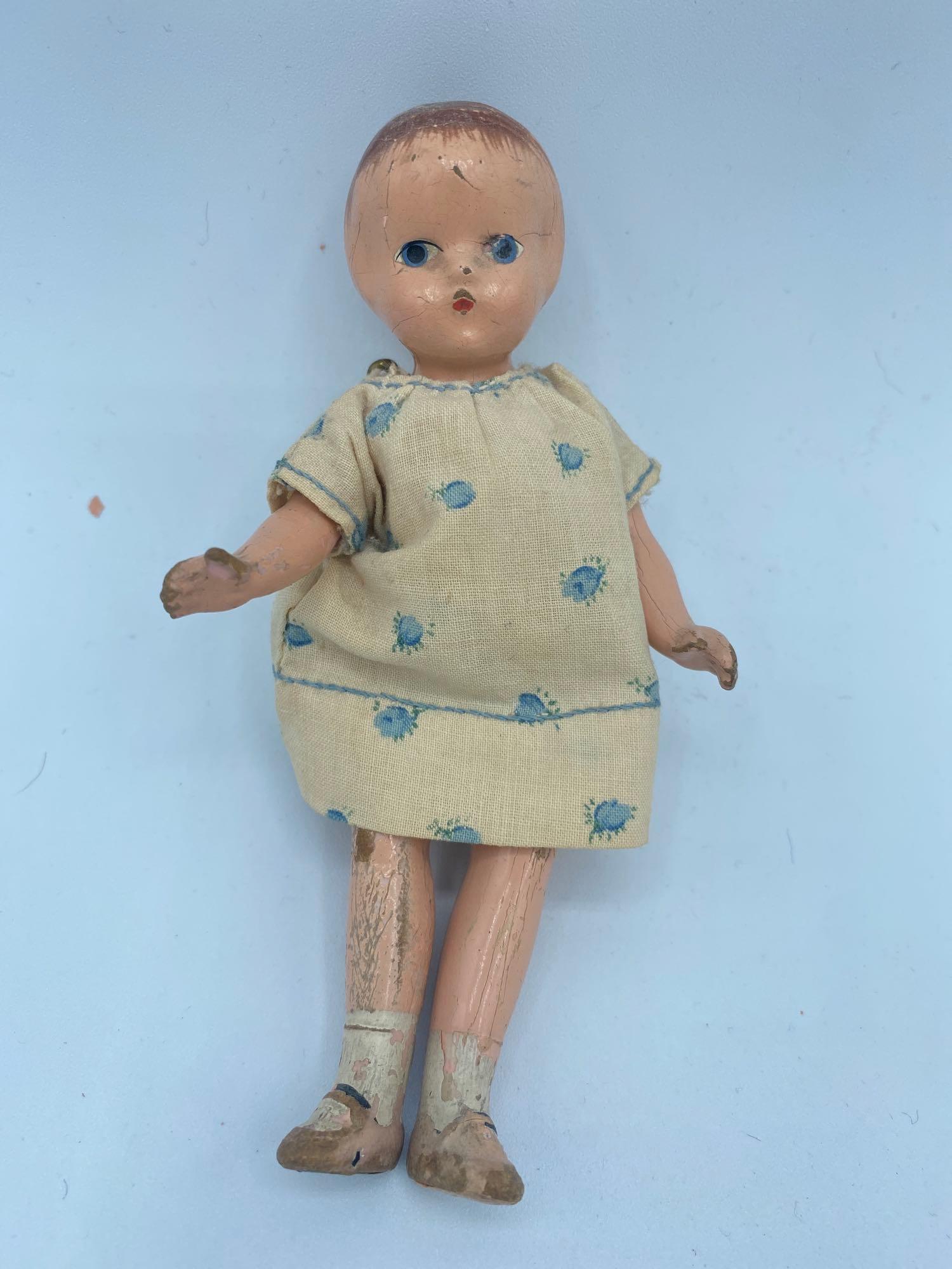 Wee Patsy: Wee Patsy by Effanbee 1930s, measures 5 1/2 inches. Compo doll