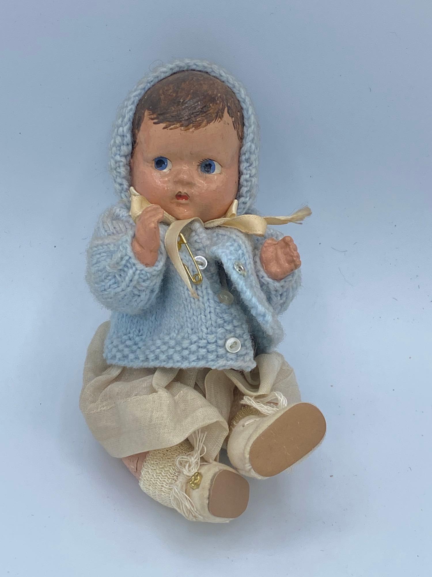 Effanbee 1933 Baby: Effanbee 1933 baby 7" compo baby Tinyette
