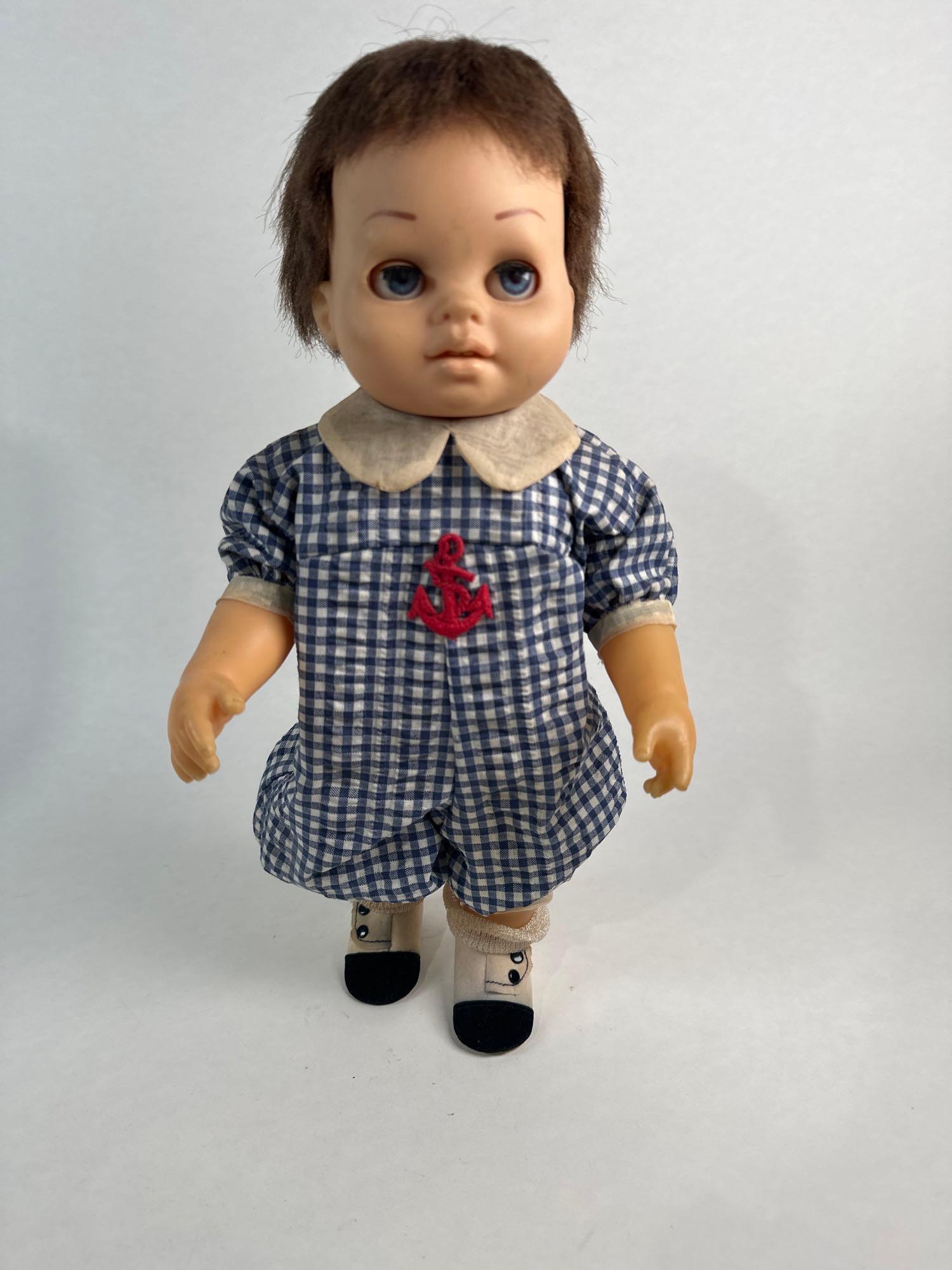 Cherry Baby Brother By Mattel: Cherry baby Brother by Mattel 15" Chatty Baby Brother by Mattel,1960. String can be pulled.