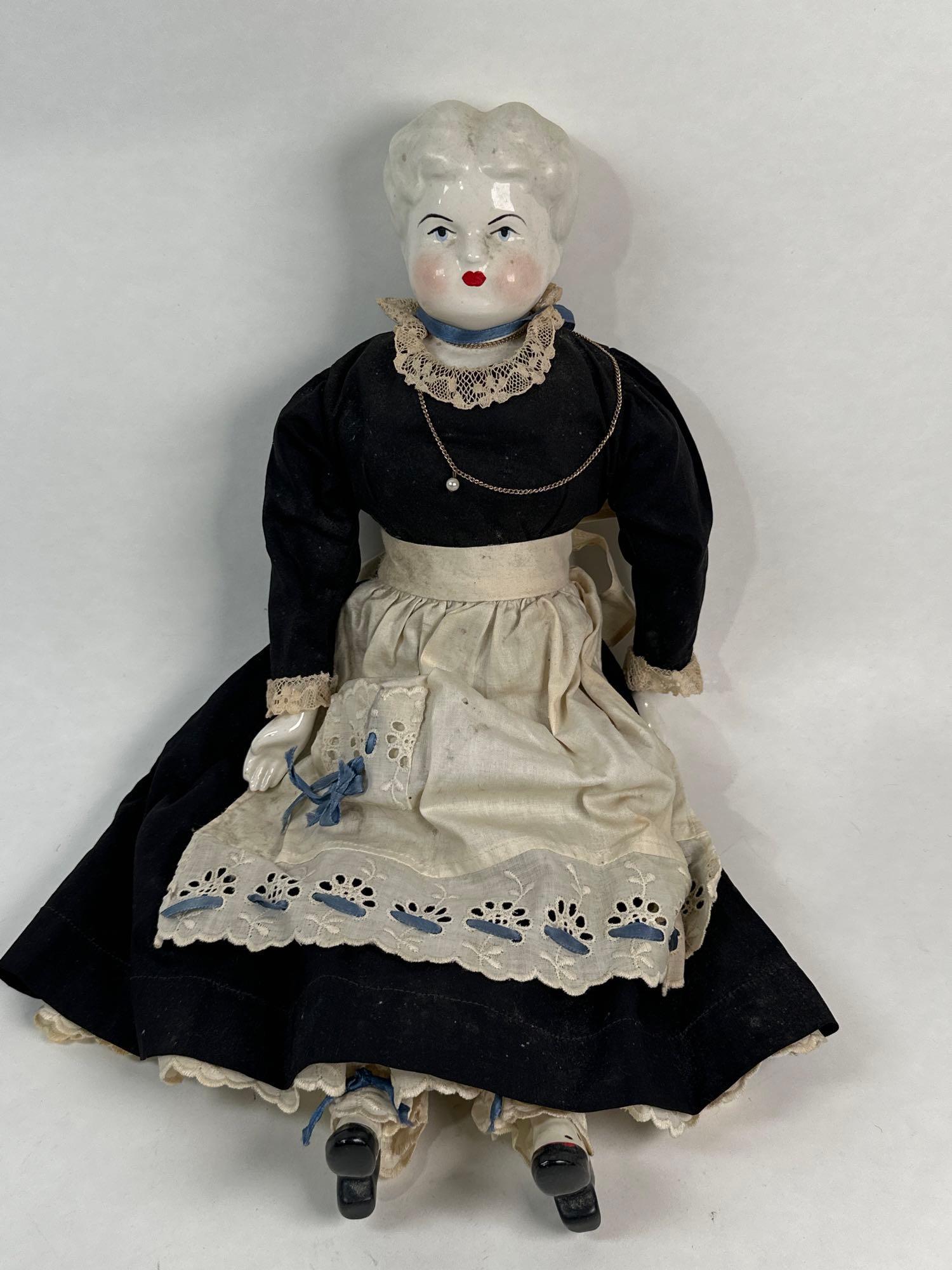 17 Inch China Doll Head/Cloth Body (1 of 6)