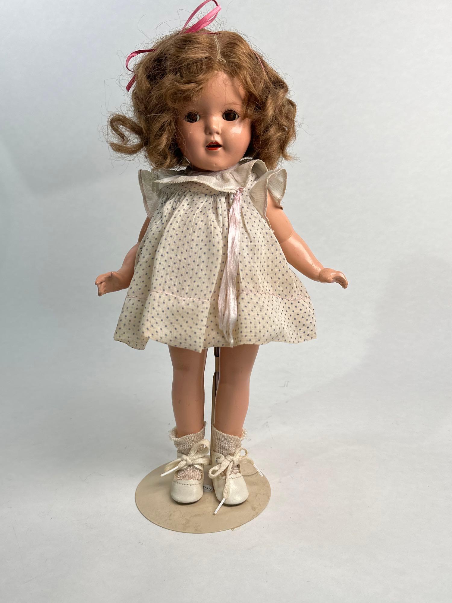 Ginger doll 14 inch by ideal doll company I-DE-LITE composition 1930s. (1 of 6)