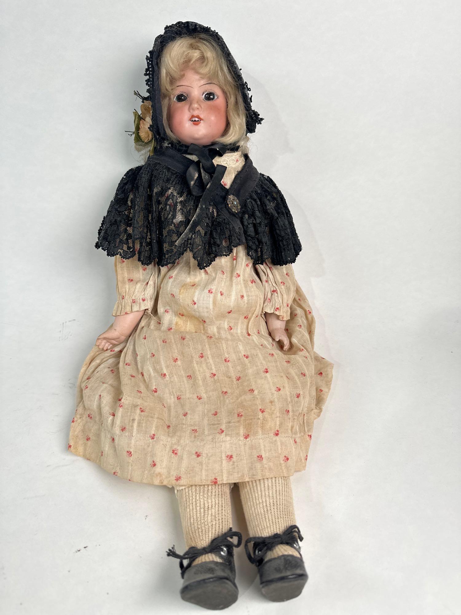 21" doll Armand Marseille- Made in Germany: 21" doll Armand Marseille- Made in Germany. Bisque, kid body.