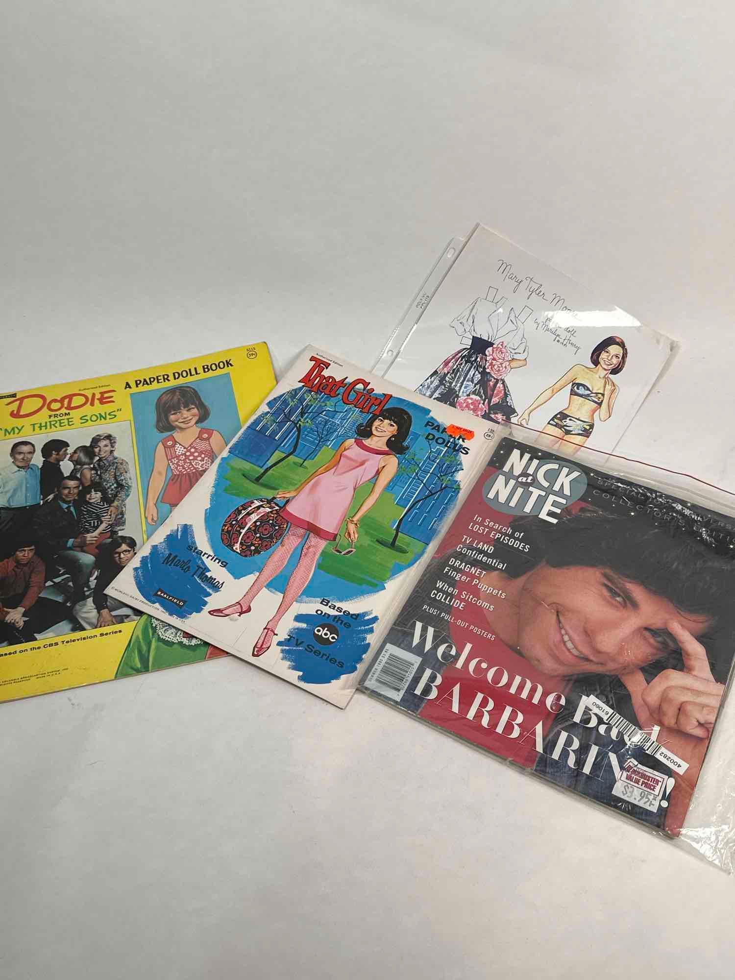 Dodie, That Girl Paper Dolls, Nick At Nite And Magazines: Dodie, That Girl paper dolls, Nick at Nite magazines, Paper doll books and cut outs and magazine articles