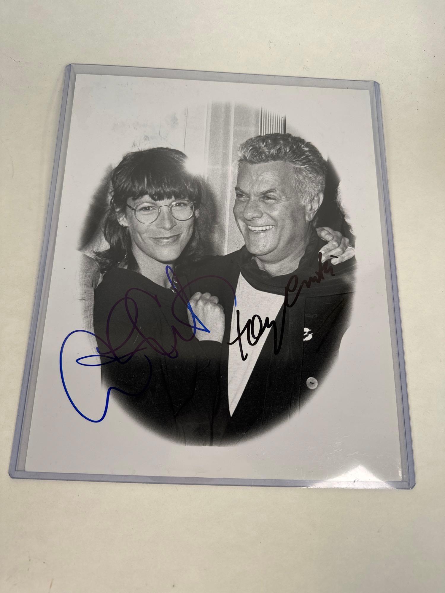 Jamie Lee Curtis and Tony Curtis hand-signed photo (1 of 10)