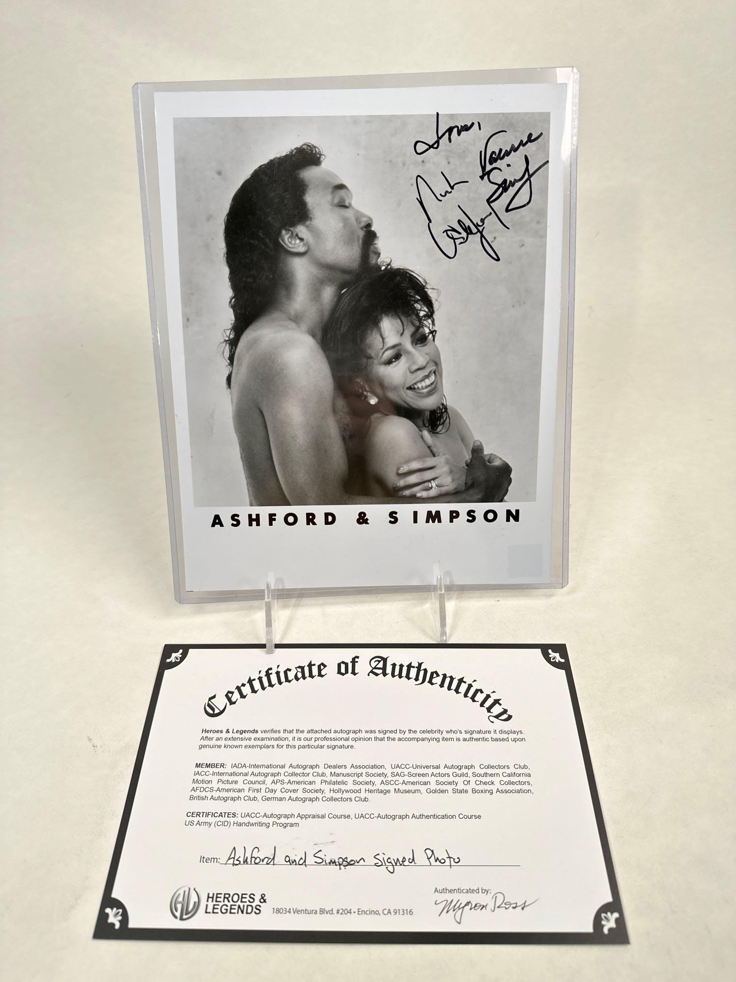 Ashford and Simpson signed photo (1 of 8)