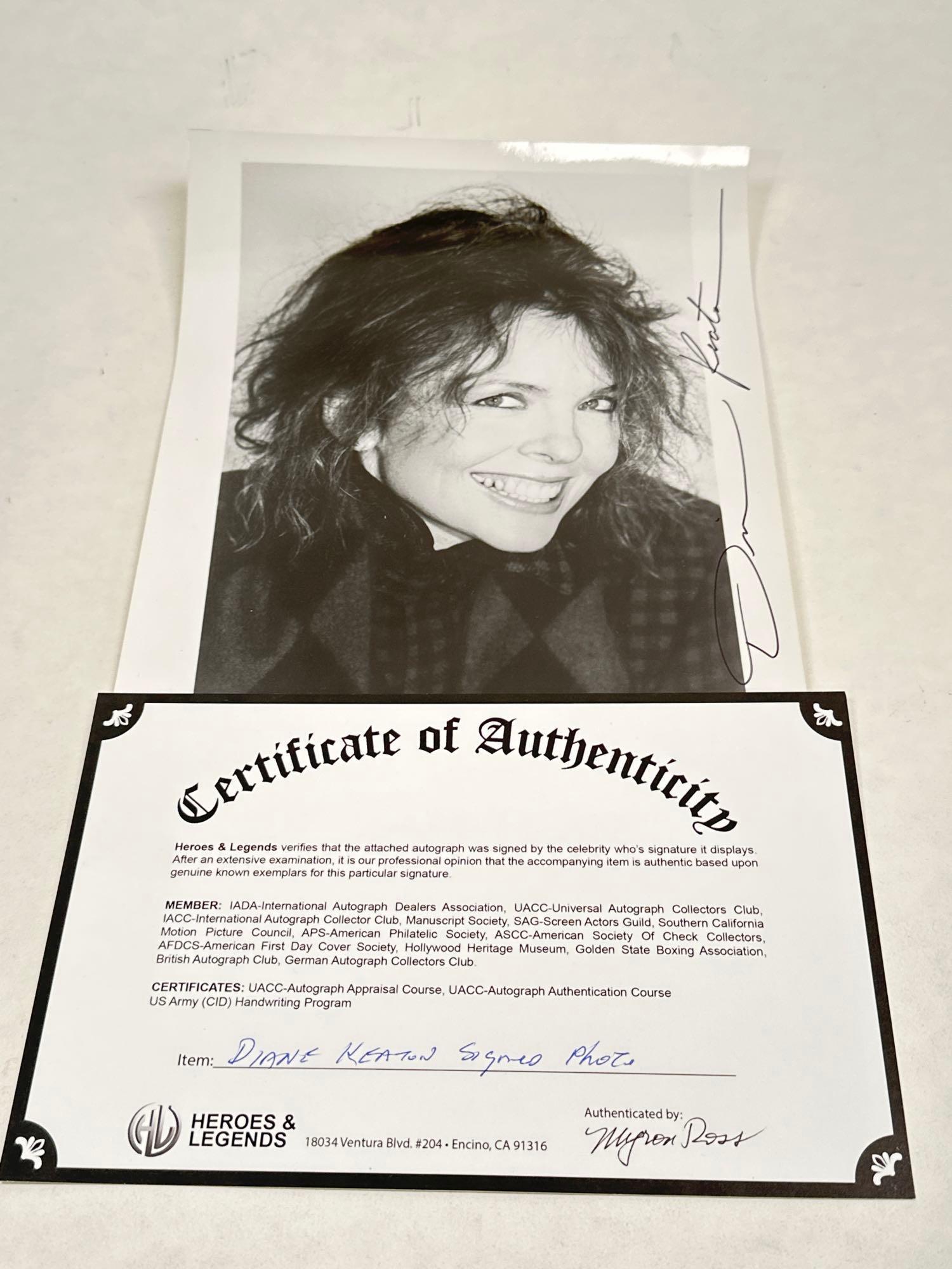 Diane Keaton signed/autographed photo (1 of 10)
