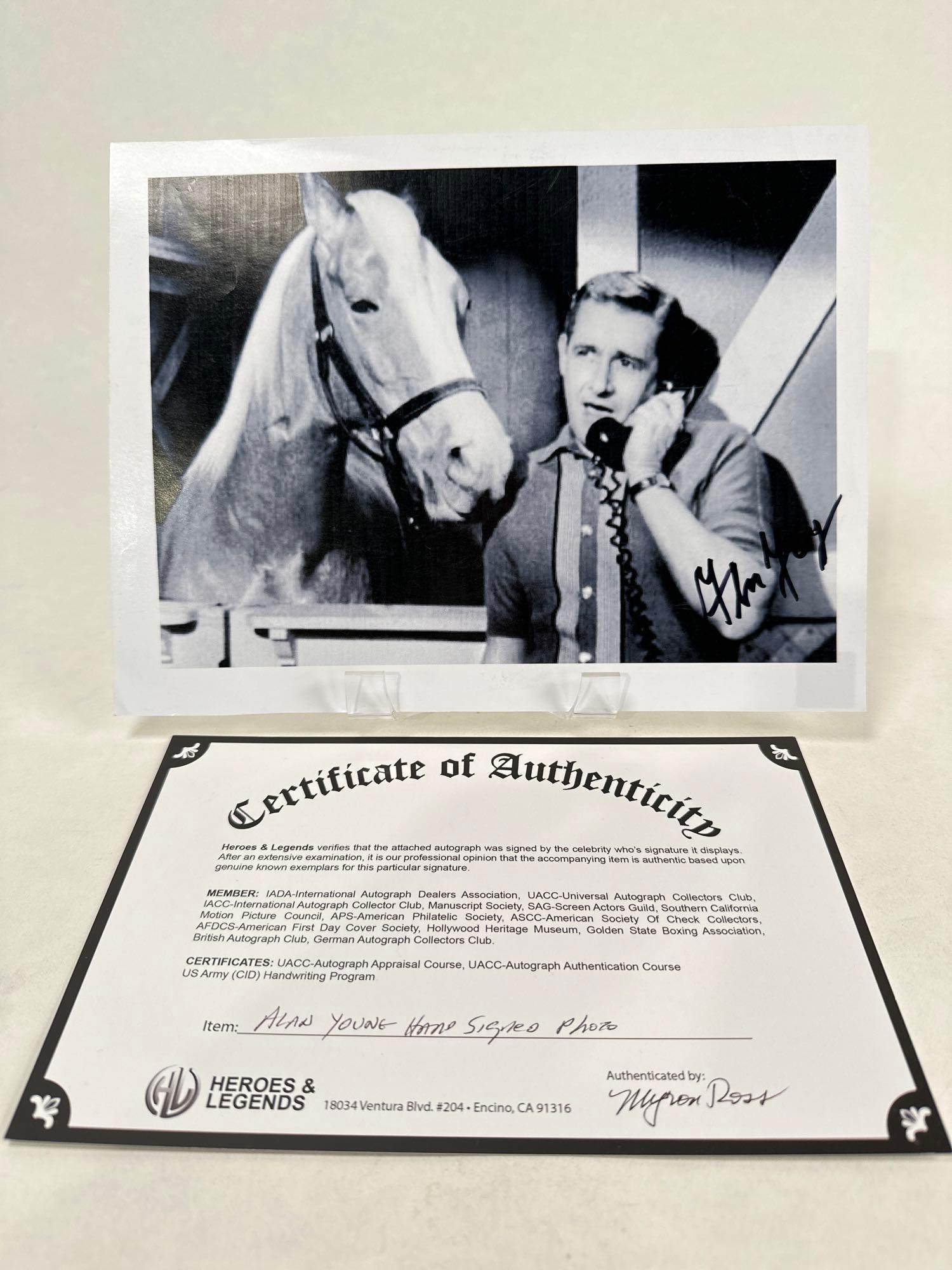 Alan Young hand signed photograph COA (1 of 9)