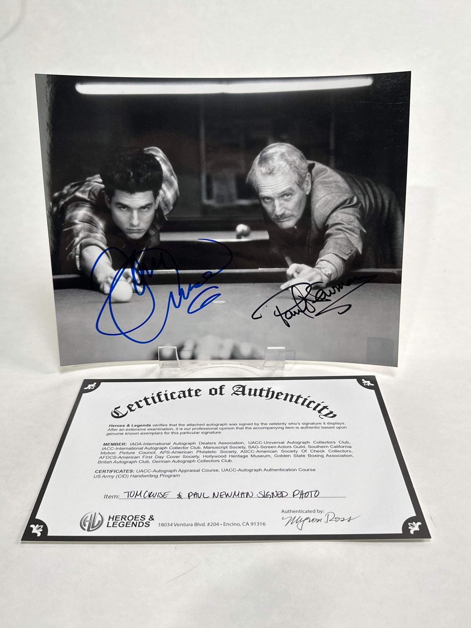 Tom Cruise and Paul Newman signed/autographed photo (1 of 12)