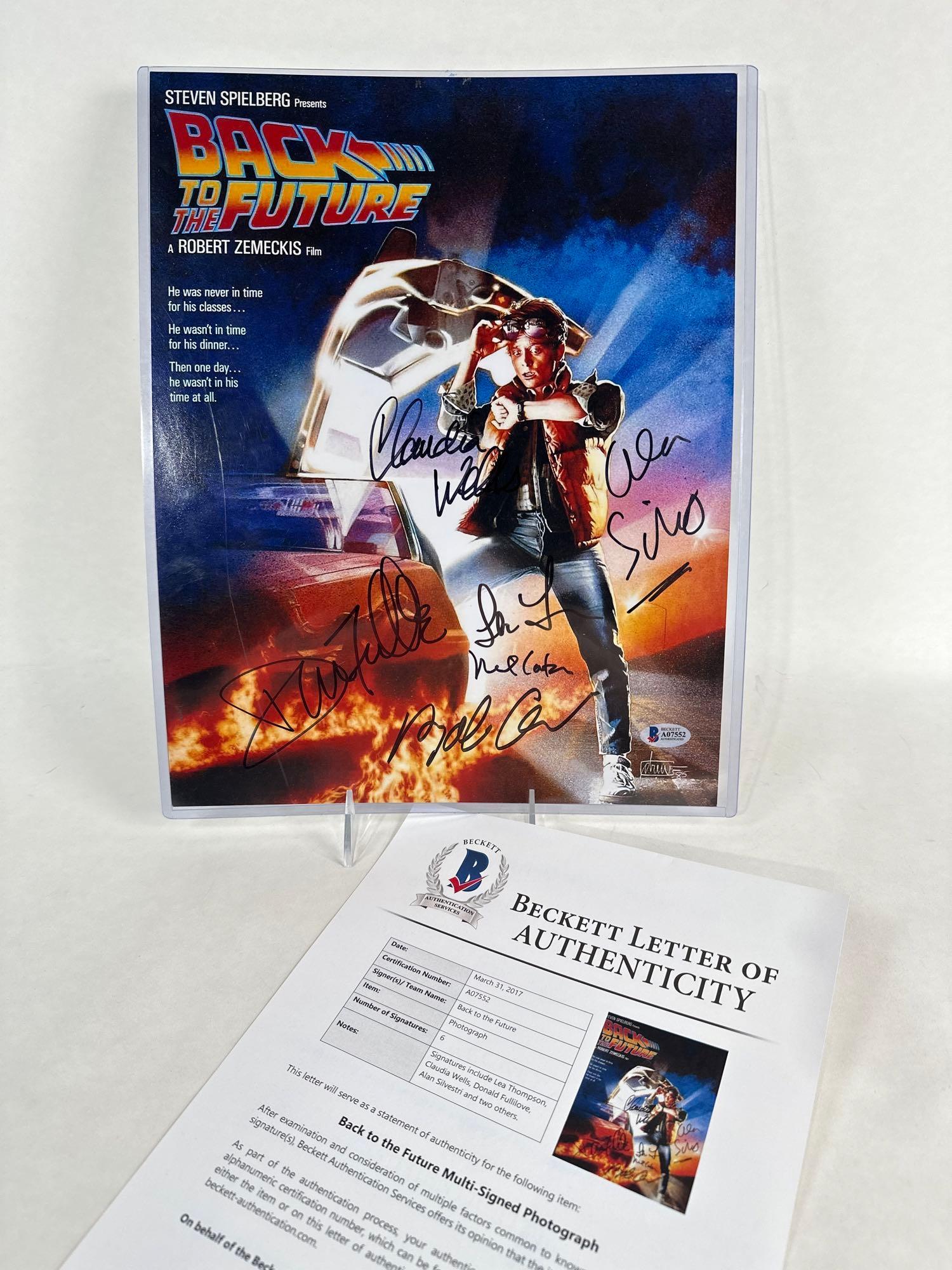 “Back To The Future” cast signed 6 autographs photo (1 of 12)