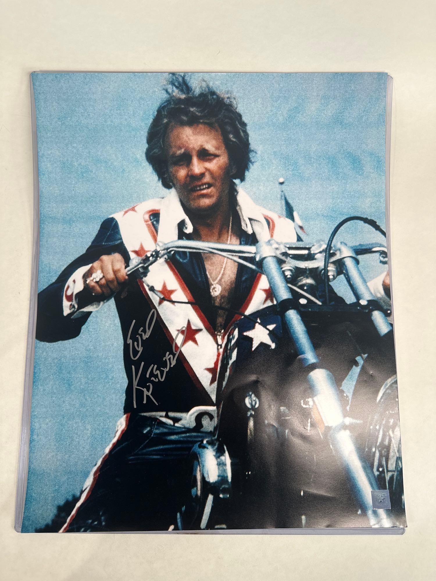 Evel Knievel, 20 x 16 signed/autograph color photo poster (1 of 10)