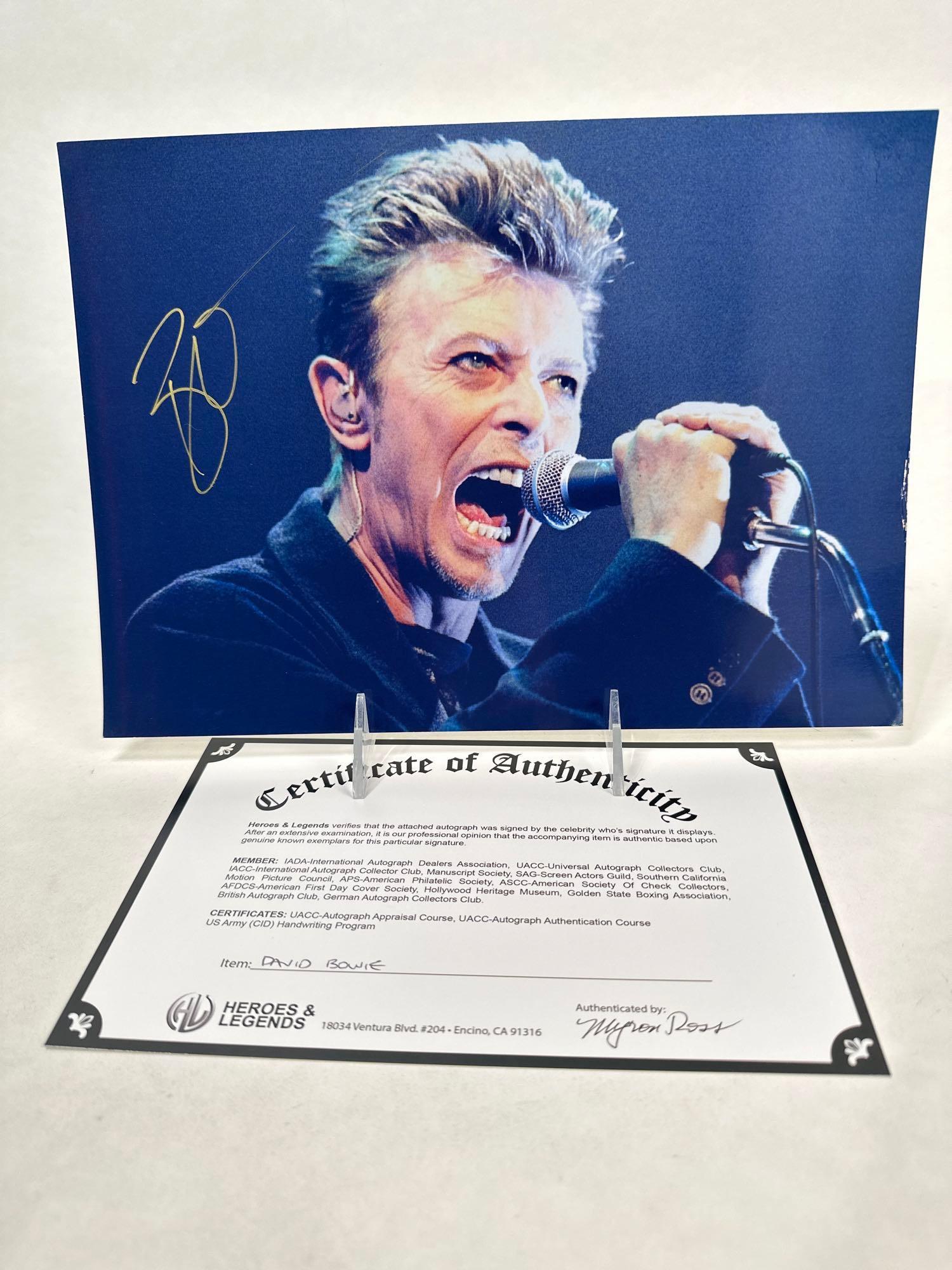 David Bowie signed photo with COA (1 of 12)