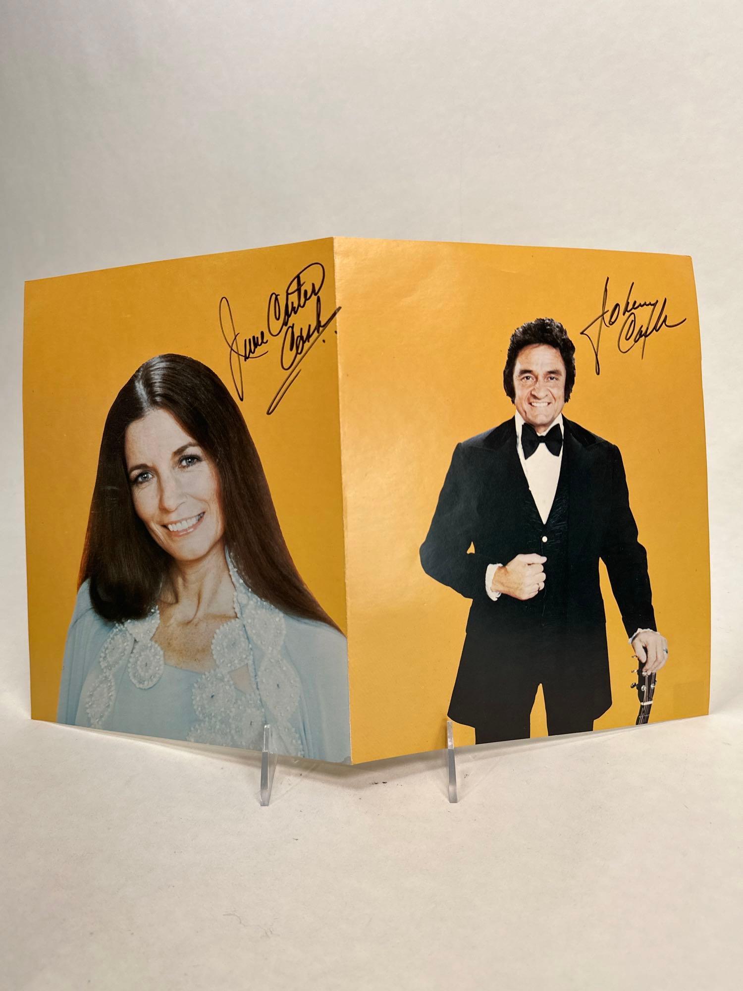 June Carter Cash and Johnny Cash signed photo (1 of 12)