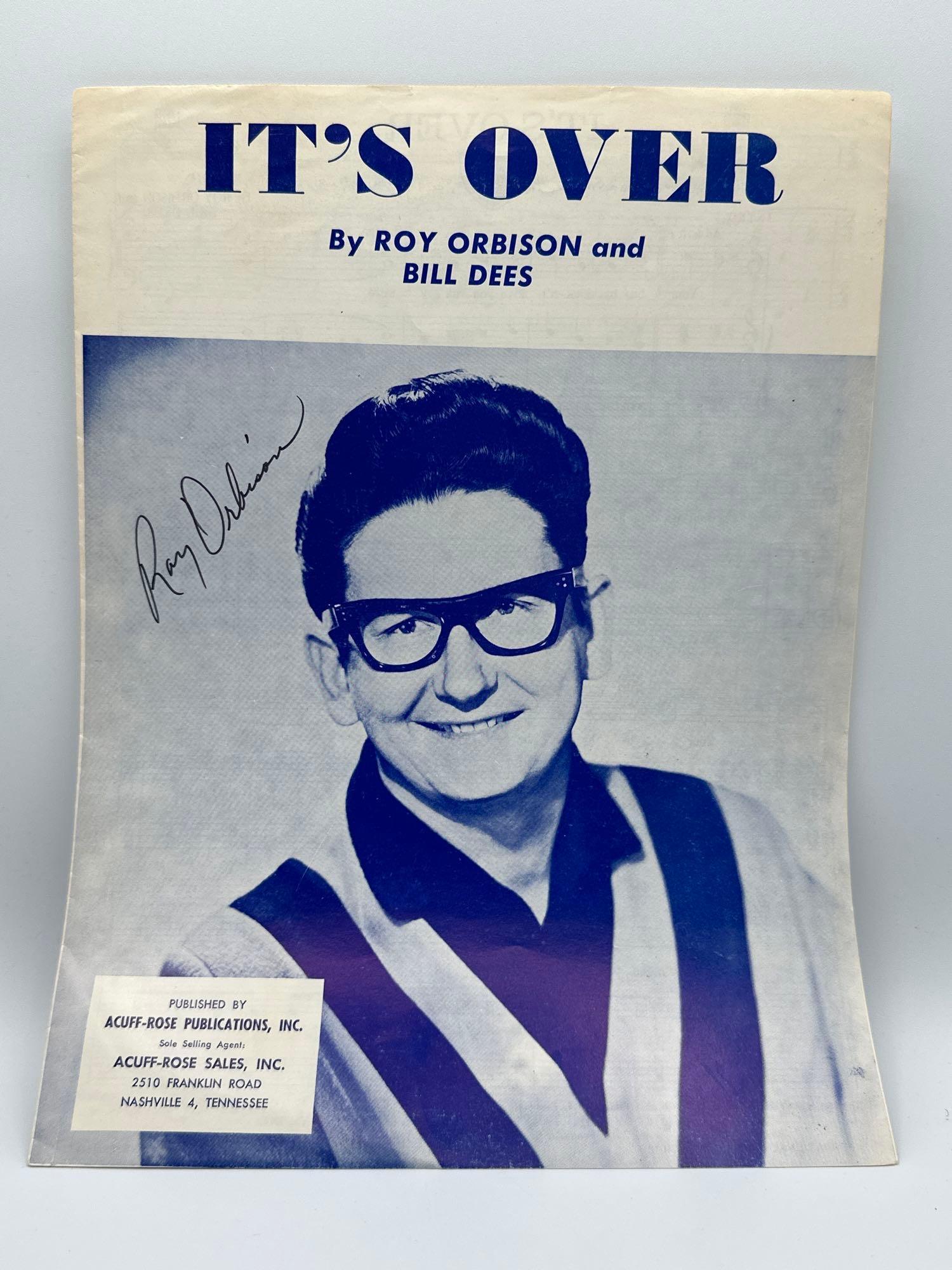 Signed Roy Orbison “IT’S OVER” music sheet (1 of 11)