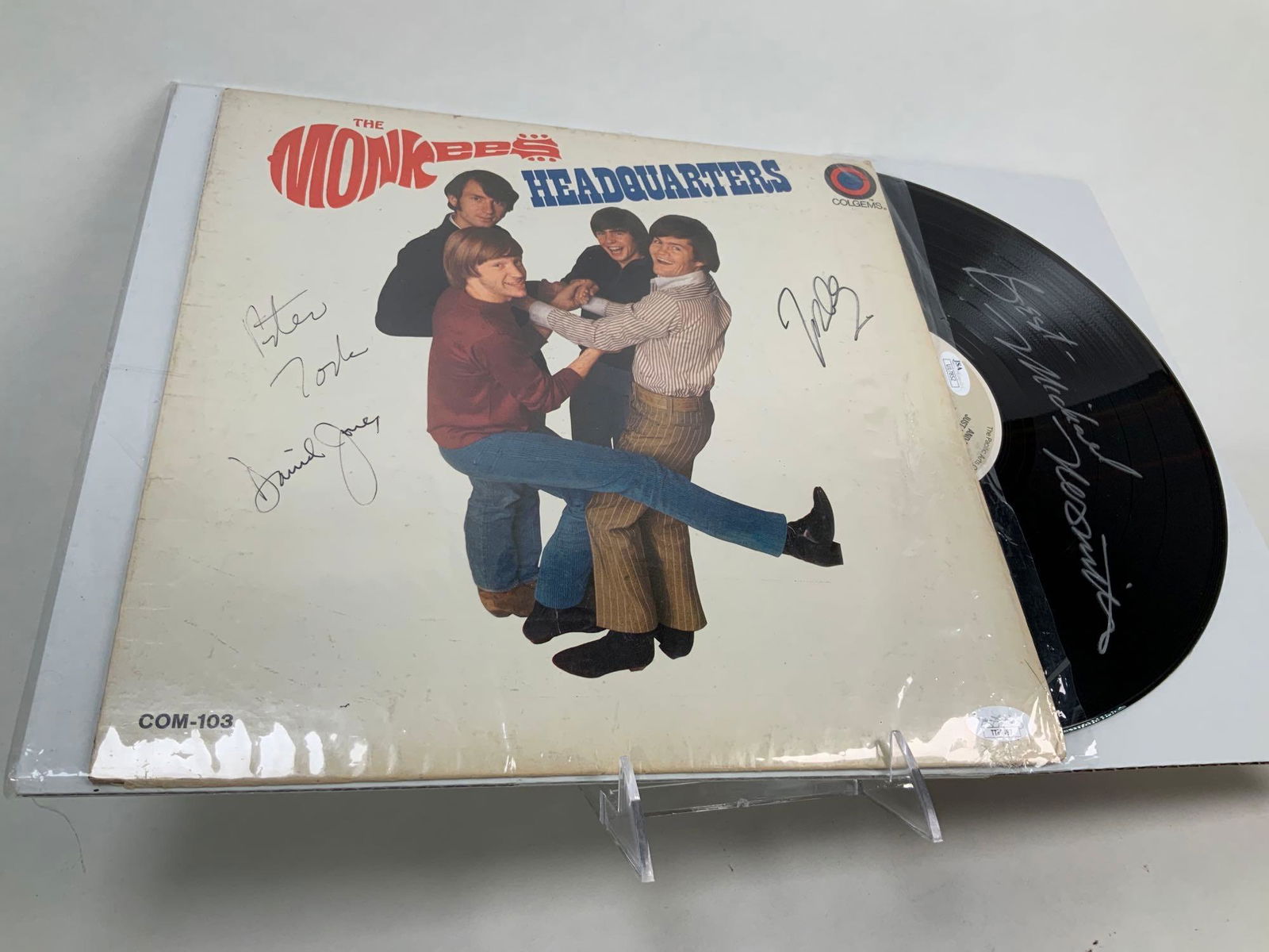 The Monkees Headquarters Certified Signed/Autographed LP Vinyl Record Davy Jones Michael Nesmith (1 of 13)