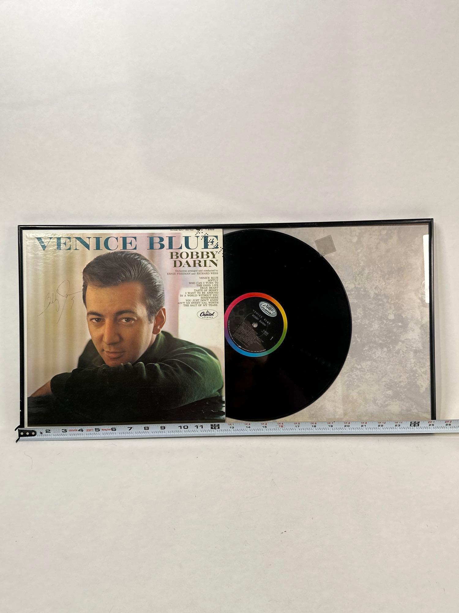 Bobby Darin Venice  Blue Vinyl LP album framed (1 of 12)