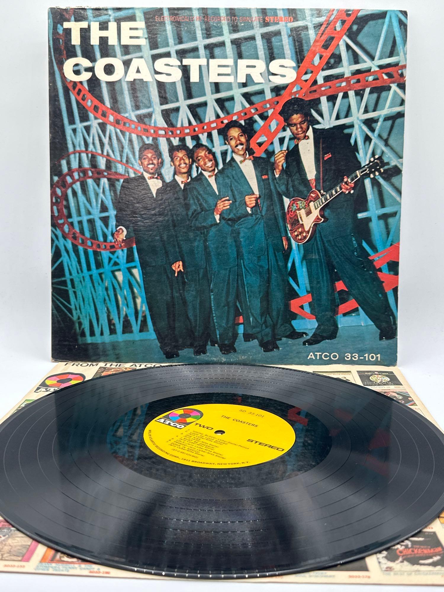 The Coasters 1962 ATCO album: The Coasters 1962 ATCO album. 12” SD 33-10. Two sided with sleeve. Please review pictures for more details.
