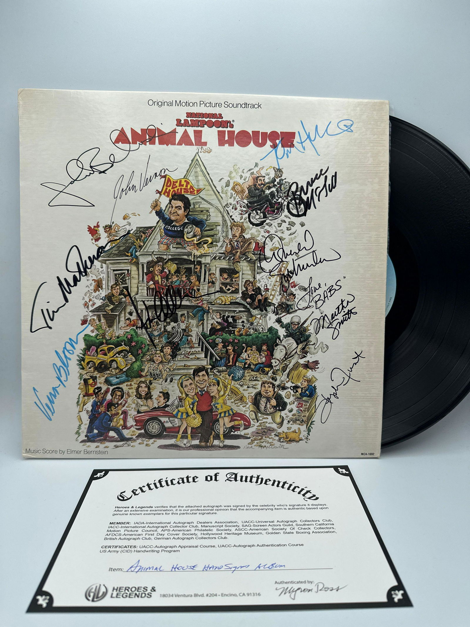 National Lampoon’s Animal House hand signed album (1 of 12)