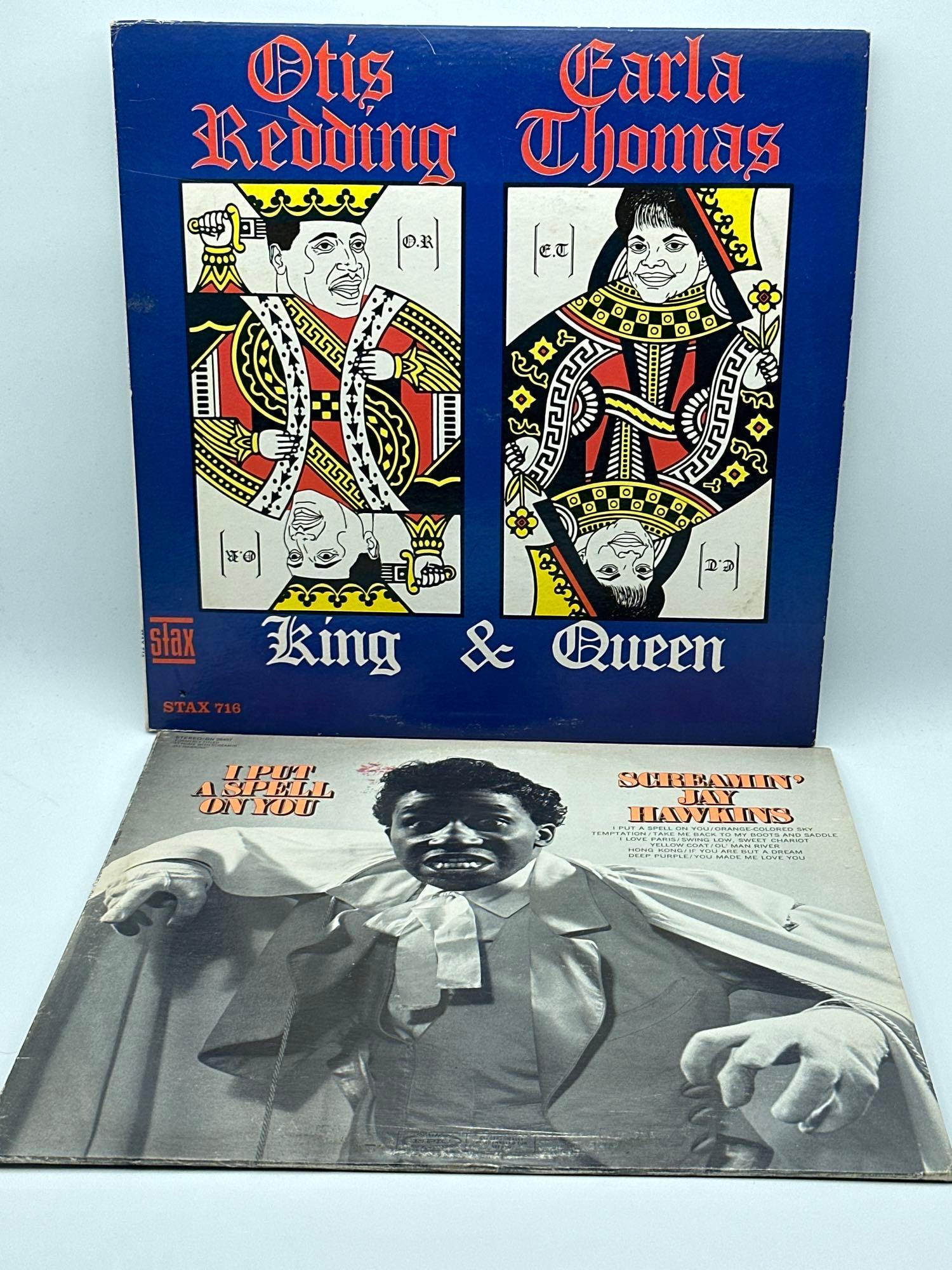 2 albums: Otis Redding & Carls Thomas 1967 Lp and screaming jay Hawkins. I put a spell on you LP. (1 of 12)