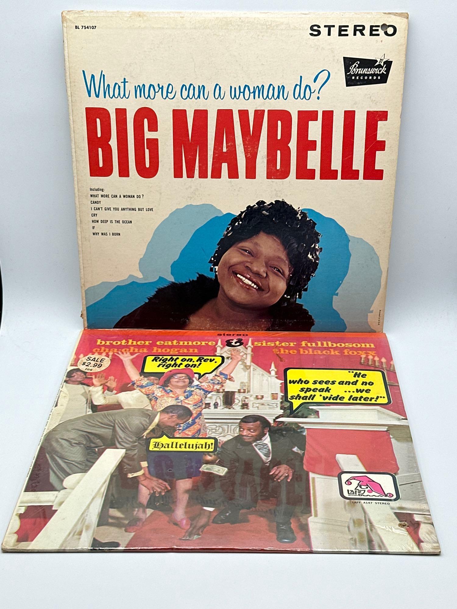 2 albums: BIG MAYBELLE Record and BROTHER EATMORE Sister Fullbosom CHA CHA Hogan BLACK FOXX vinyl (1 of 12)