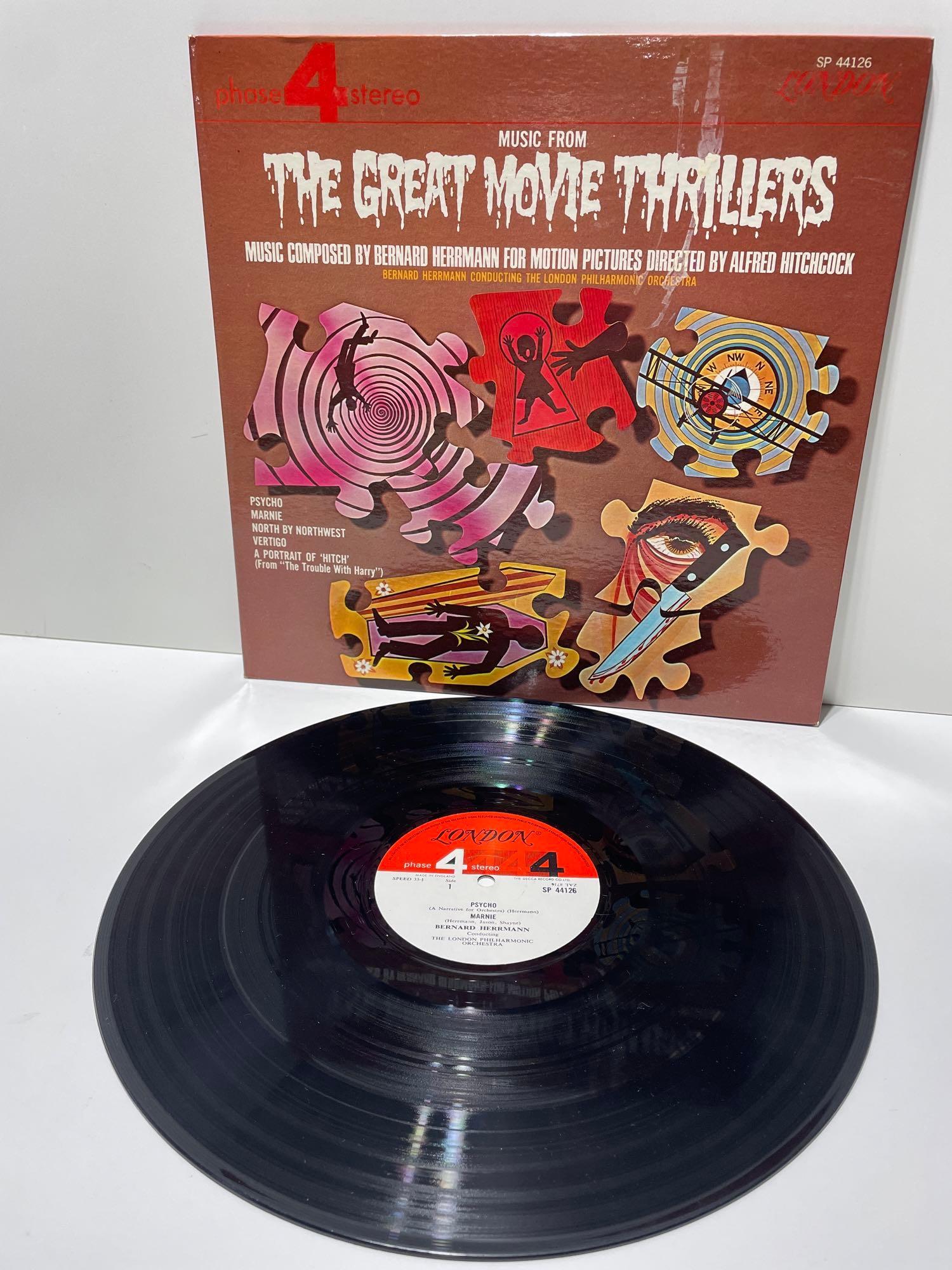 THE GREAT MOVIE THRILLERS MOTION PICTURES LP ALRED HITCHCOCK FILMS (1 of 10)
