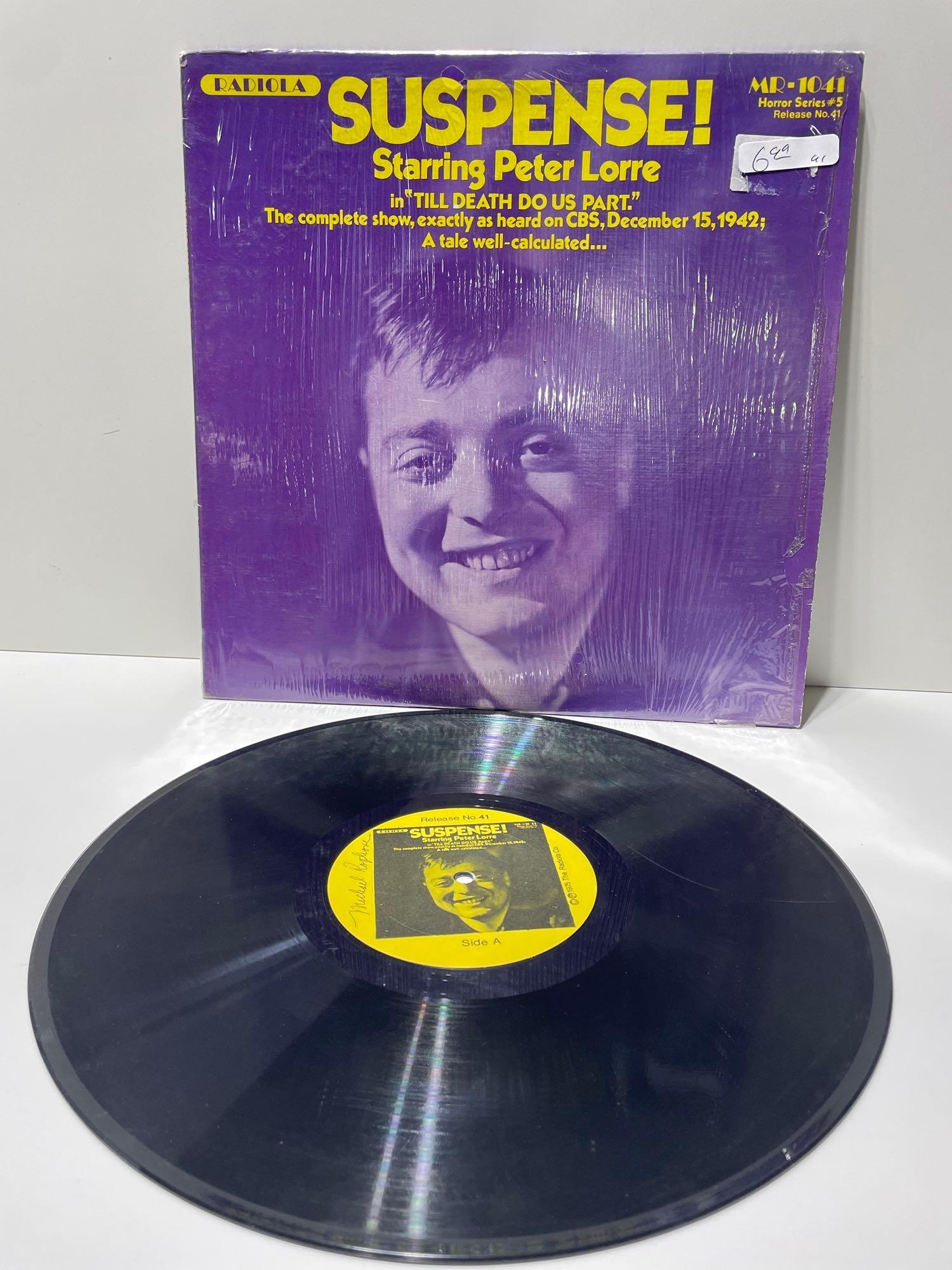 Peter Lorre Horror 1975 Radiola Records Suspense Till Death Do Us Part LP Album (1 of 12)
