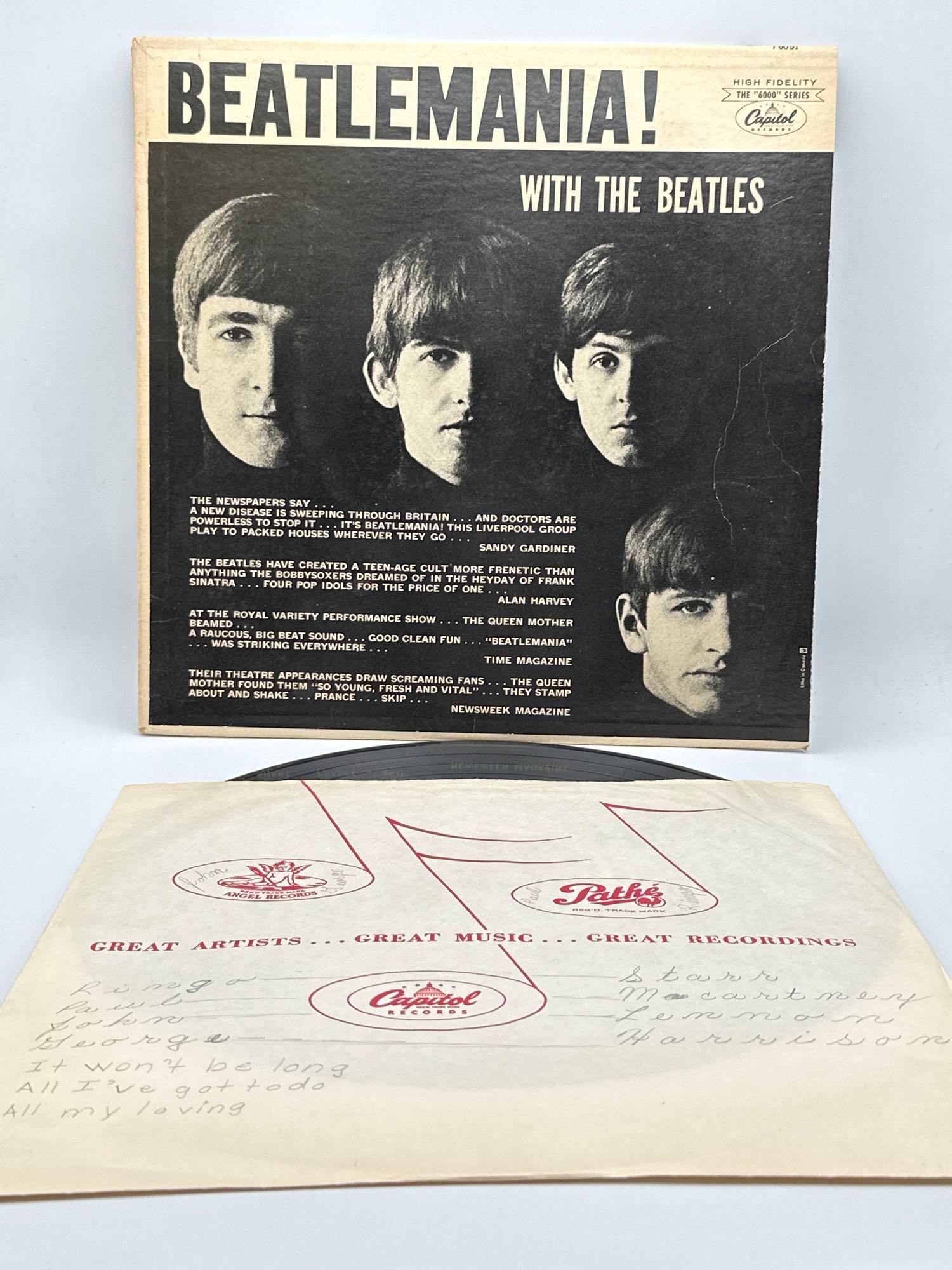 BEATLEMANIA! WITH THE BEATLES record (1 of 12)