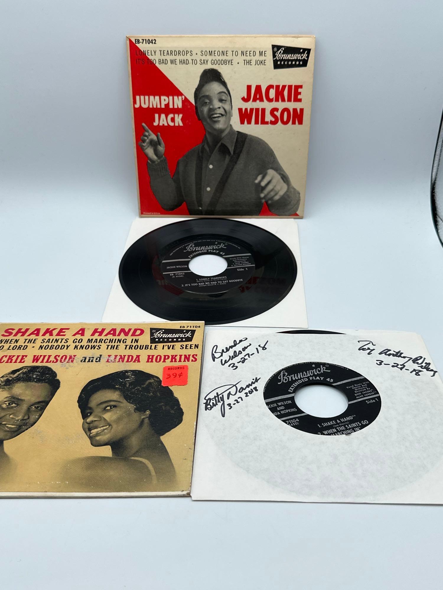 (2) JACKIE WILSON 45 records. RARE! (1 of 14)