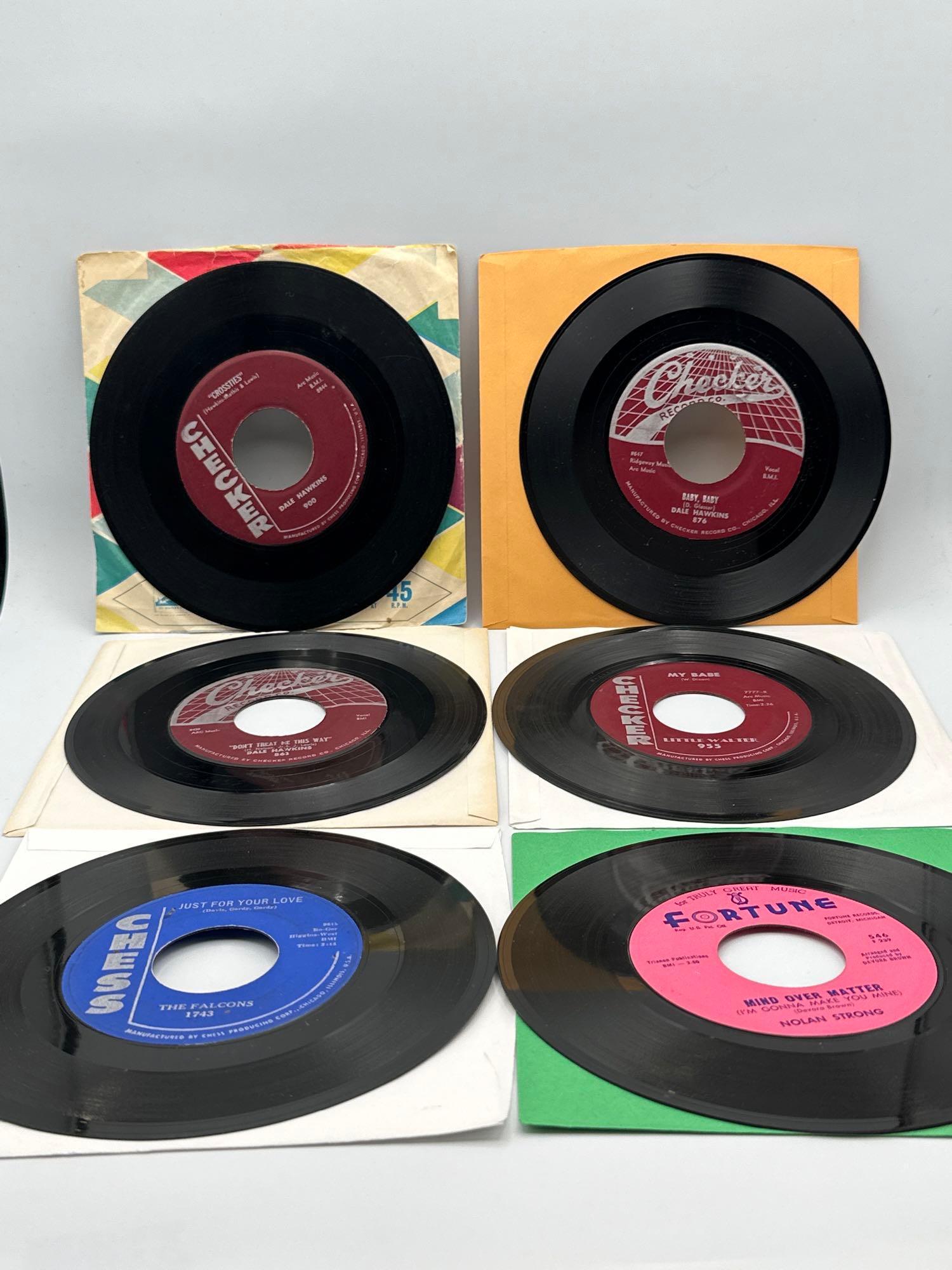 (6) 45 records: Dale Hawkins (3), Nolan Strong, Falcons, Litttle Walter. (1 of 13)