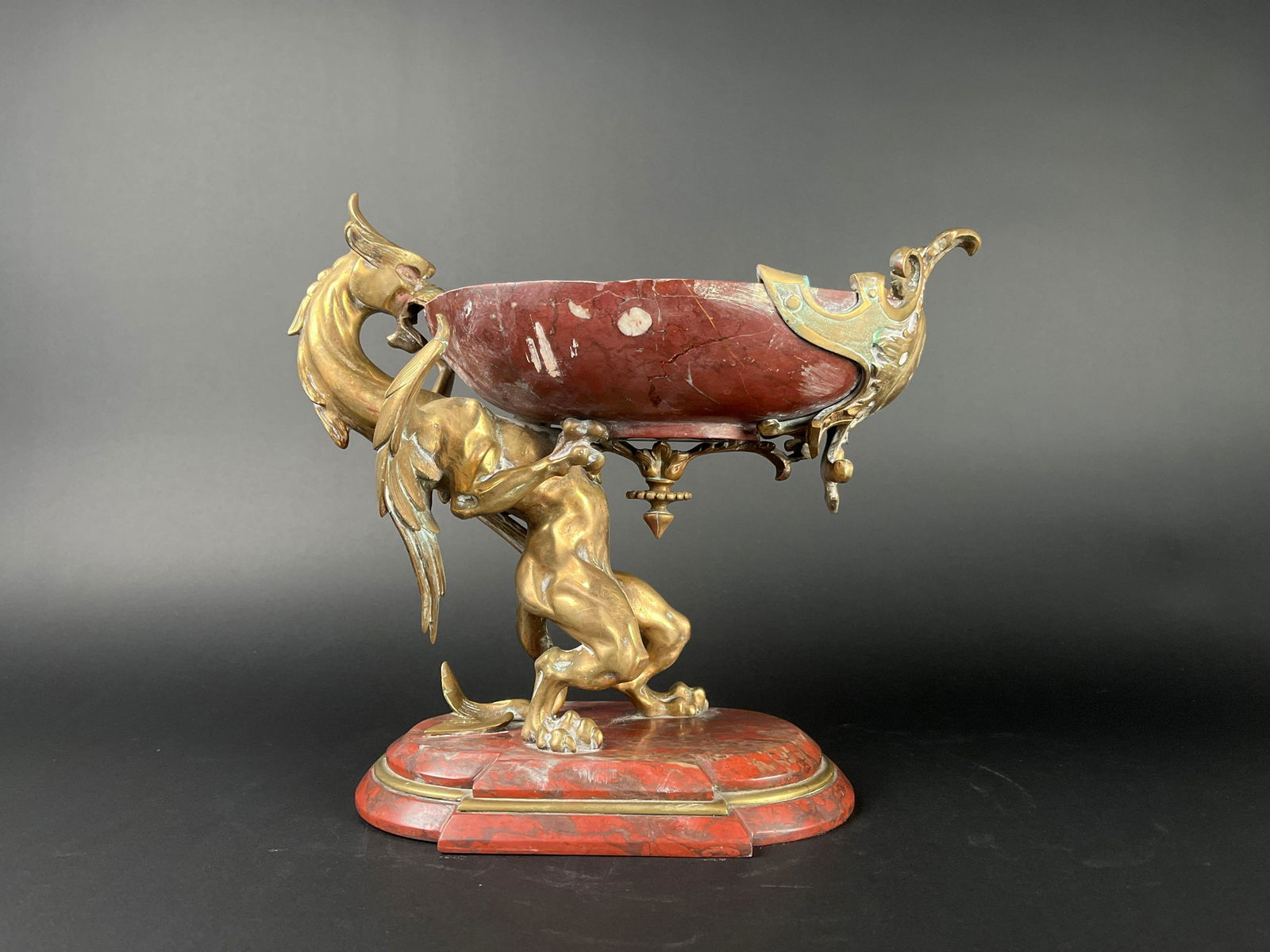 Vintage Brass Dragon Sculpture (1 of 12)