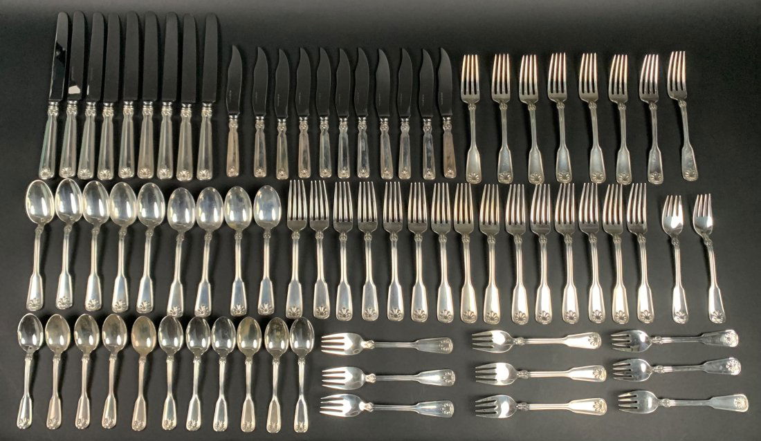 Vintage Tiffany & Co. Sterling Silver Dinner Cutlery Set (66-Piece Set) (1 of 16)