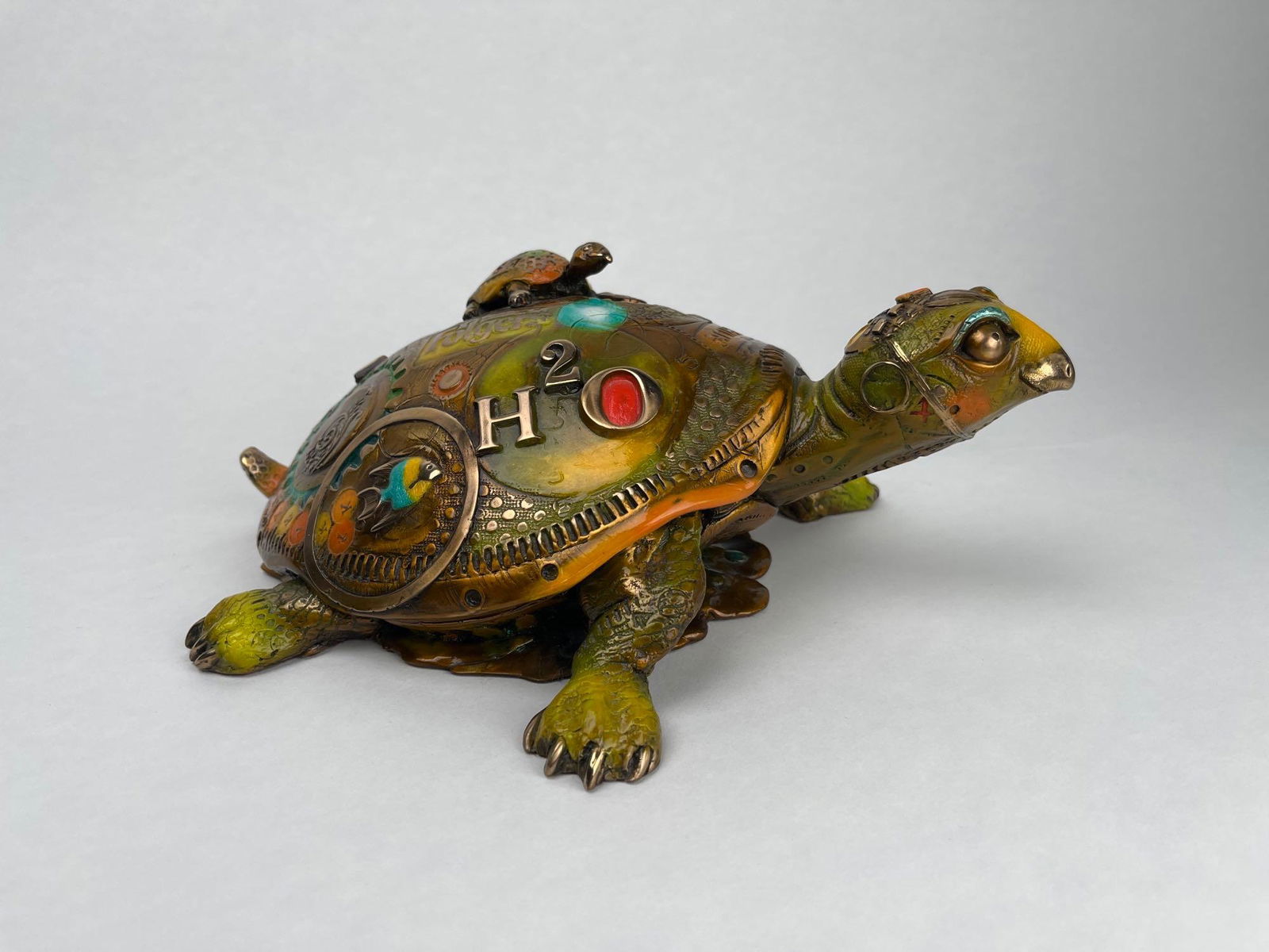 Nano Lopez Bronze Turtle "Sophie" Sculpture (1 of 13)