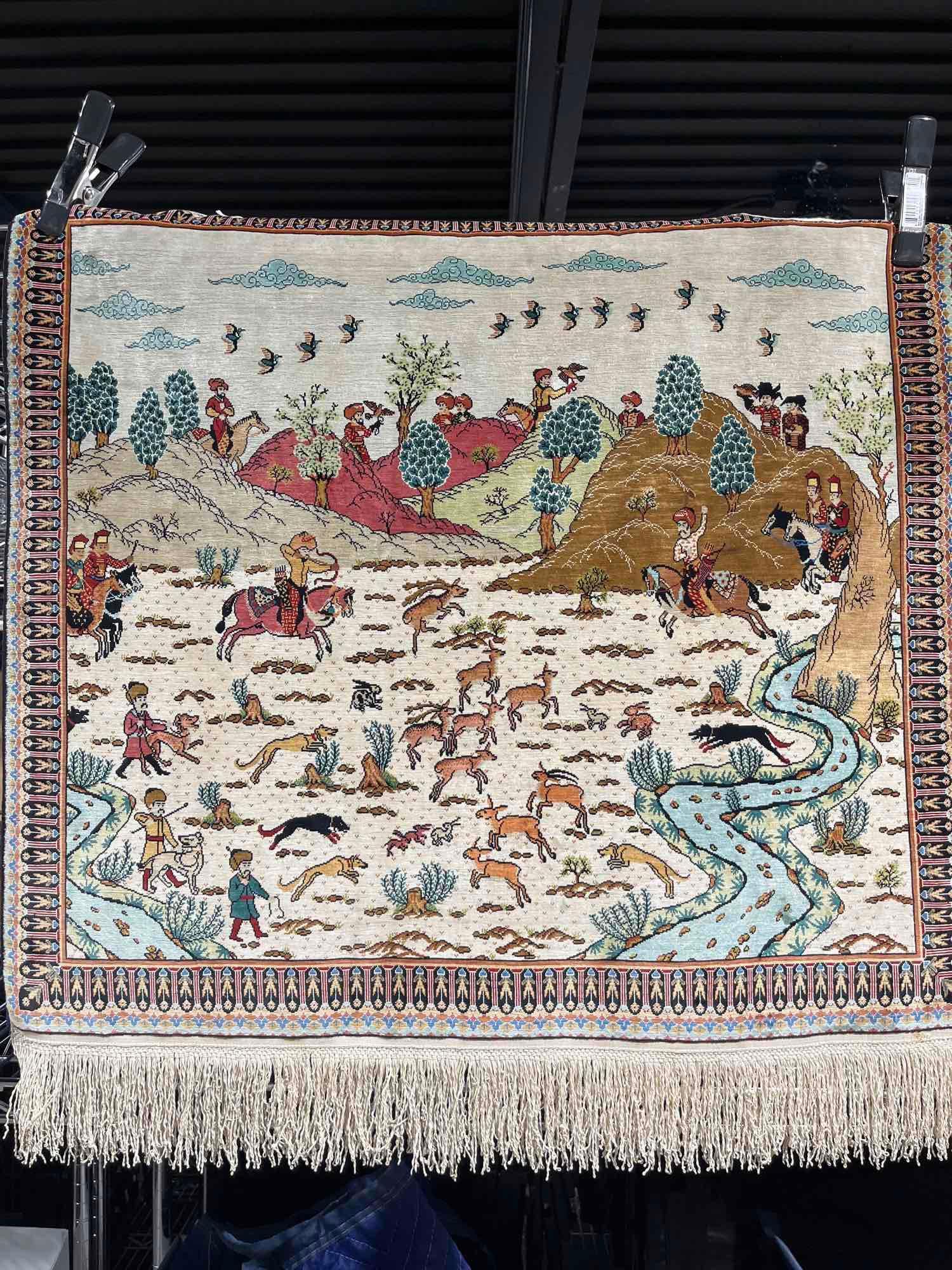 Asian Handwoven Silk Rug (1 of 6)