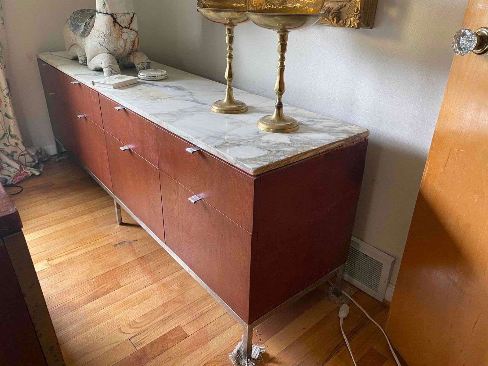 Florence Knoll Marble Top Credenza (1 of 5)