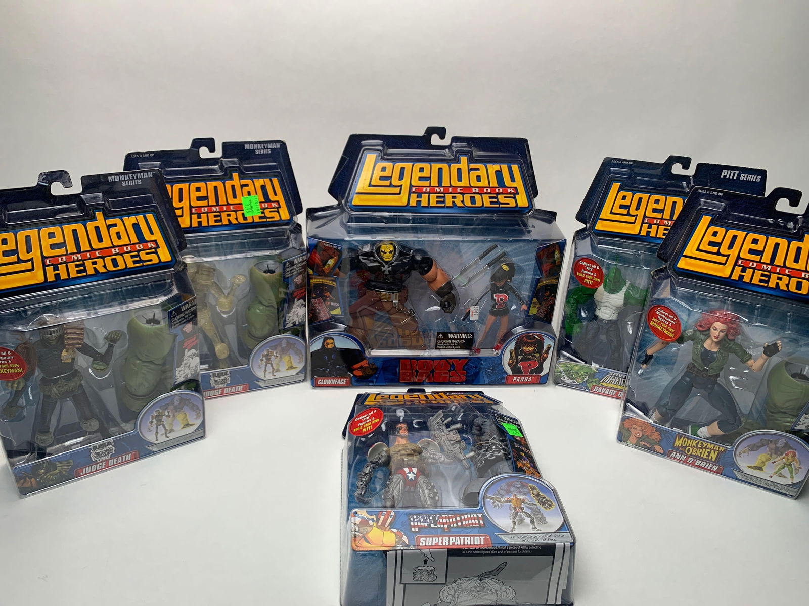  Legendary Heroes Series 1 Set Of 8 With Build A Pitt : Toys &  Games