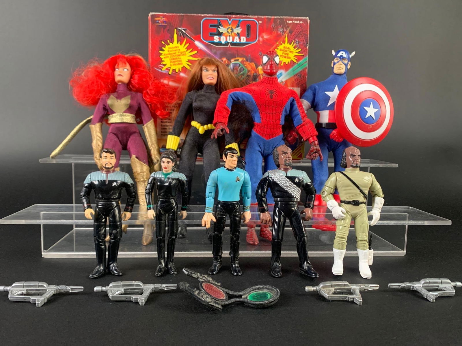 Vintage Action Figures Lot (EXO Squad, Marvel and Star Trek) (1 of 9)