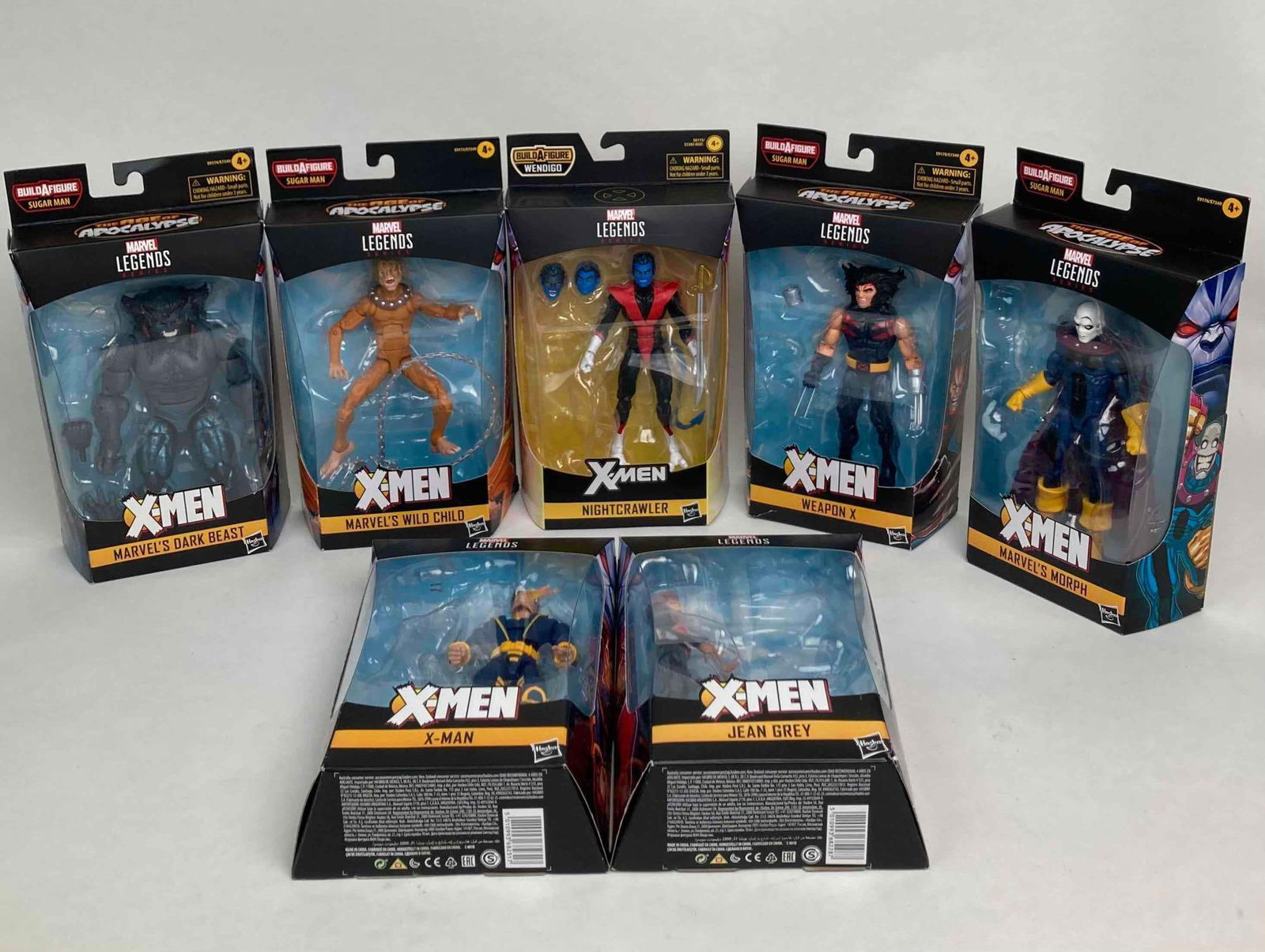7 Marvel Legends X-Men "Build a Figure" Action Figures (Hasbro) (1 of 6)