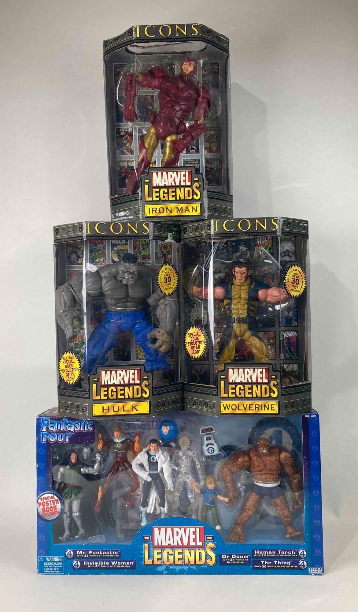 9 Marvel Action Figures ( Toybiz ) (1 of 5)