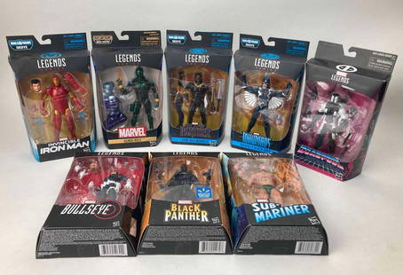 8 Marvel  " Build A Figure " Action Figures ( Hasbro ): Lot of Marvel Action Figures. 8 &#34;Build A Figure&#34; action figures all from Marvel Legends. All come with their original packaging. All are in excellent condition and measure up to 7&#34;. Please