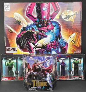 10 XL sized Marvel Action Figures ( Hasbro ): Lot of XL sized Marvel Action Figures. 10 action figures from Marvel Universe and Marvel Legends. 1 Jumbo sized Marvel action figure from Marvel Universe " Galactus ". All action figures come