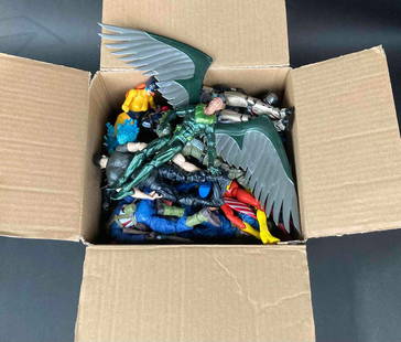 Large Mystery Lot of 44 Marvel Action Figures: Large Mystery Lot of Marvel Action Figures. 44 Marvel Action Figures from Marvel Legends and Marvel Universe with a mystery bag full of Marvel attachments and accessories. All action figures are in go