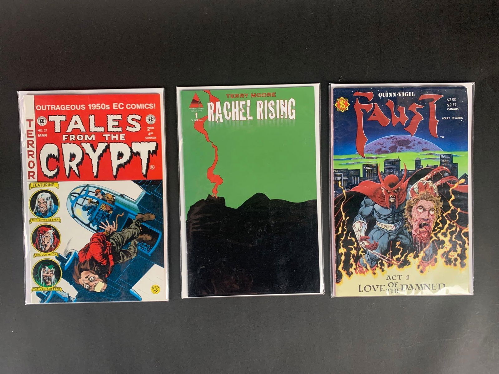 Rachel Rising (no. 1) Tales From The Crypt, and Faust Comics (1 of 8)
