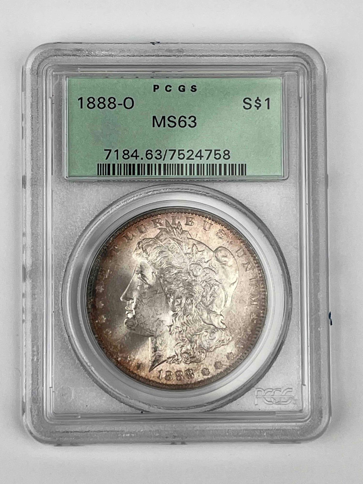 1888 O Morgan Silver Dollar MS63 PCGS (1 of 3)