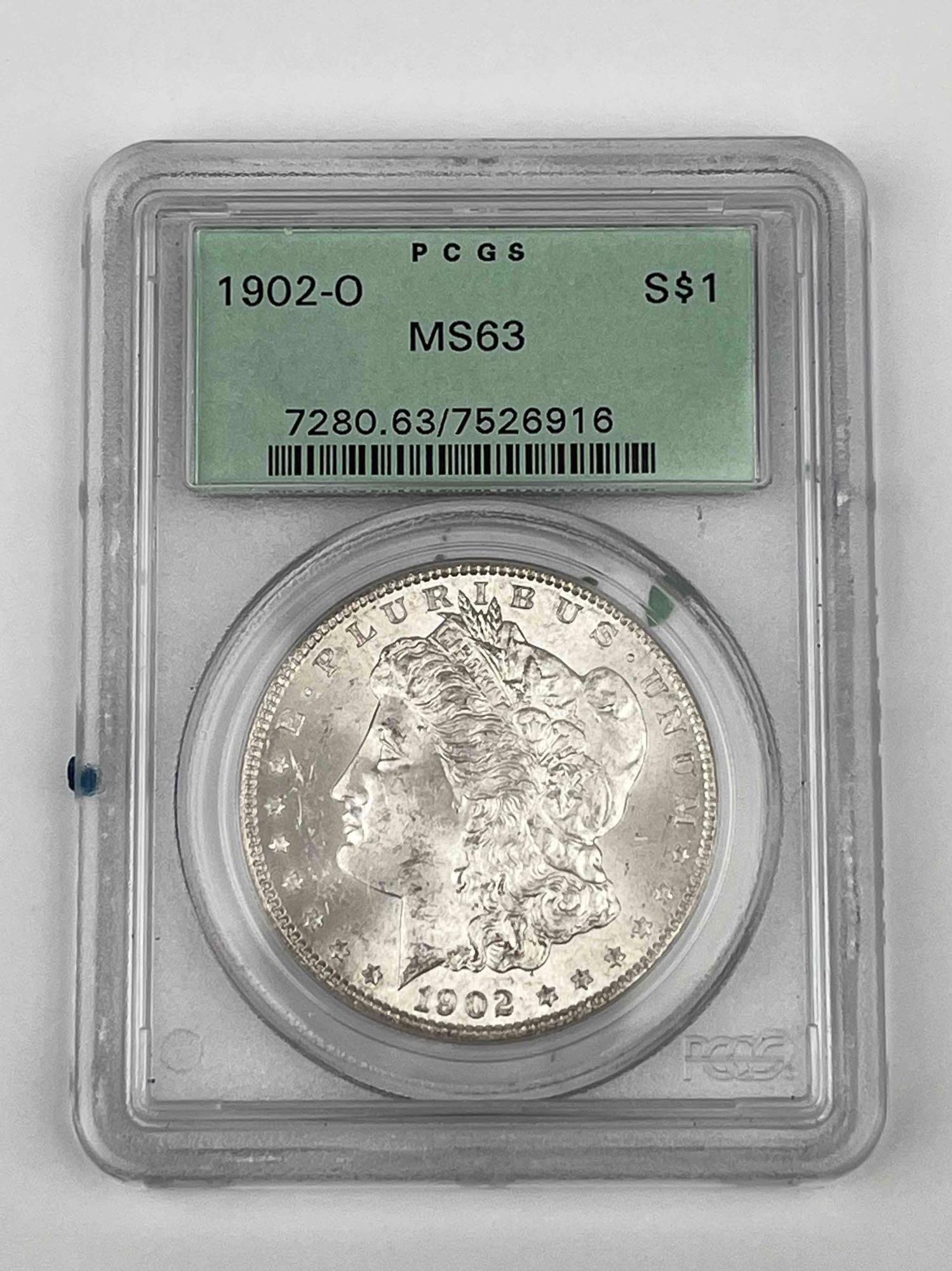 1902 O Morgan Silver Dollar MS63 PCGS (1 of 3)