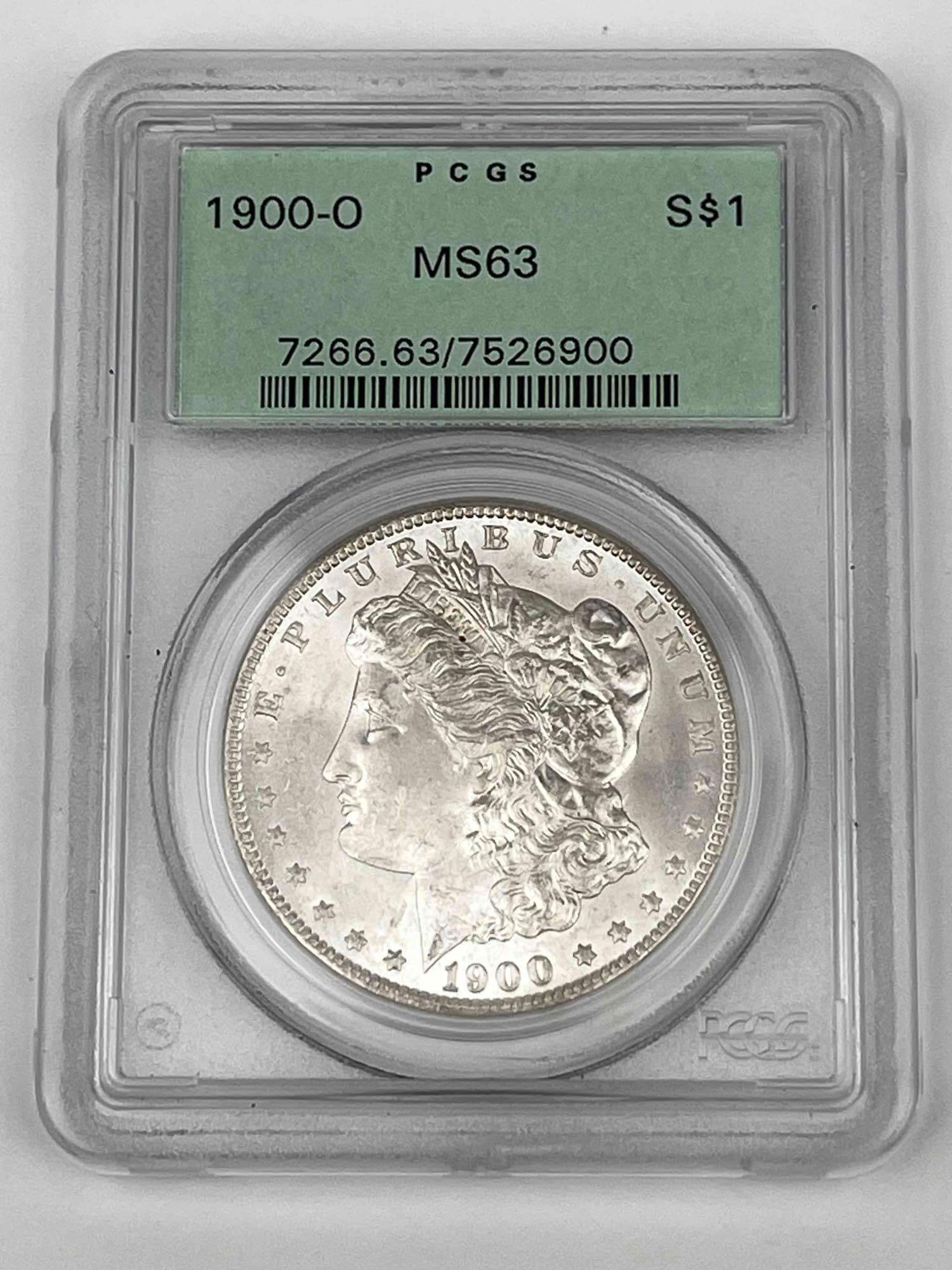 1900 O Morgan Silver Dollar MS63 PCGS (1 of 3)