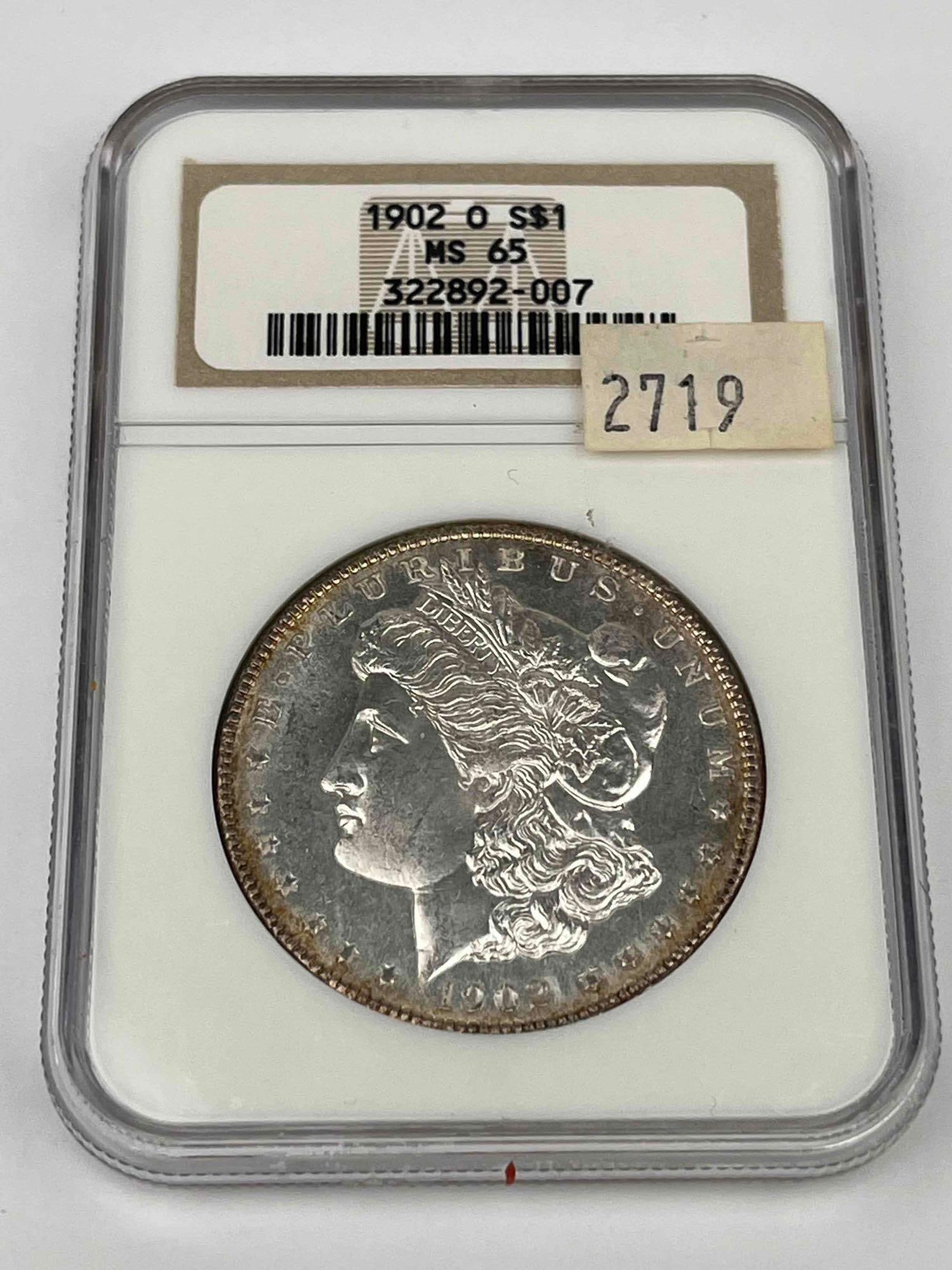 1902 O Morgan Silver Dollar MS65 (1 of 3)